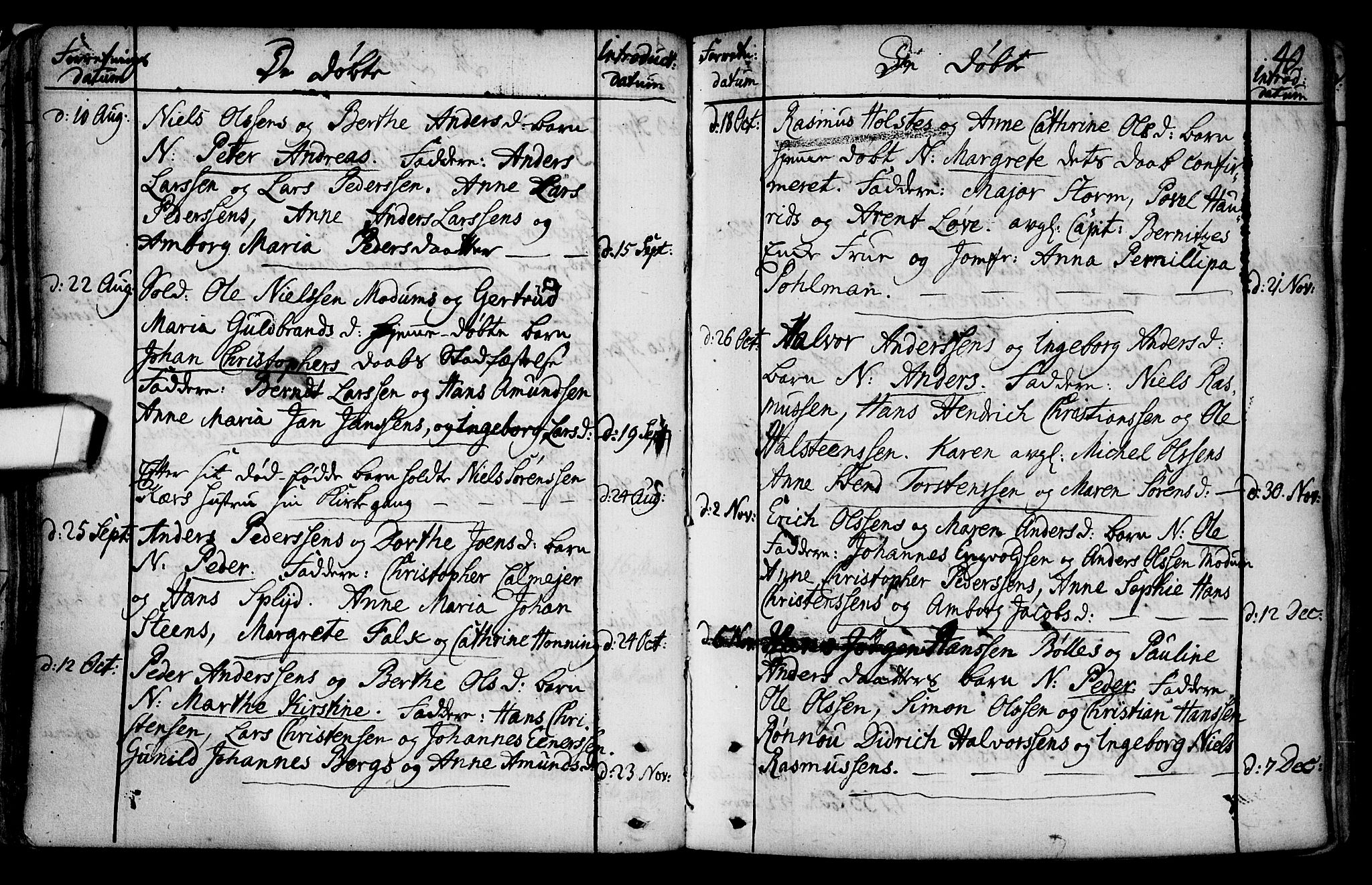 Gamlebyen prestekontor Kirkebøker, AV/SAO-A-10884/F/Fa/L0001: Parish register (official) no. 1, 1734-1818, p. 40