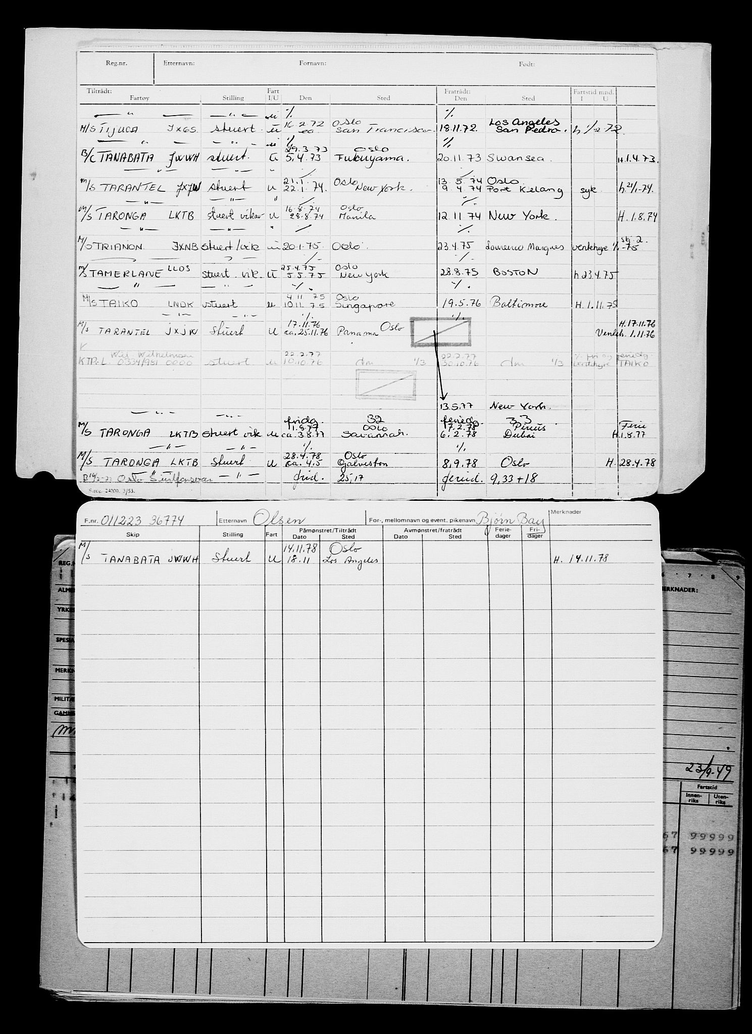 Direktoratet for sjømenn, AV/RA-S-3545/G/Gb/L0225: Hovedkort, 1923, p. 396