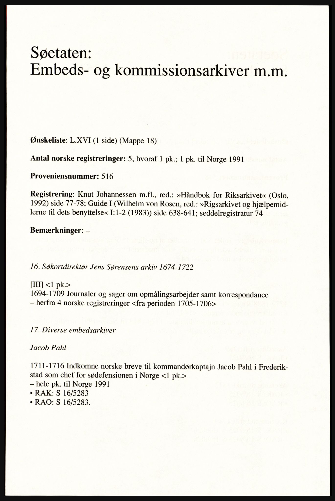Publikasjoner utgitt av Arkivverket, PUBL/PUBL-001/A/0002: Erik Gøbel: NOREG, Tværregistratur over norgesrelevant materiale i Rigsarkivet i København (2000), 2000, p. 241