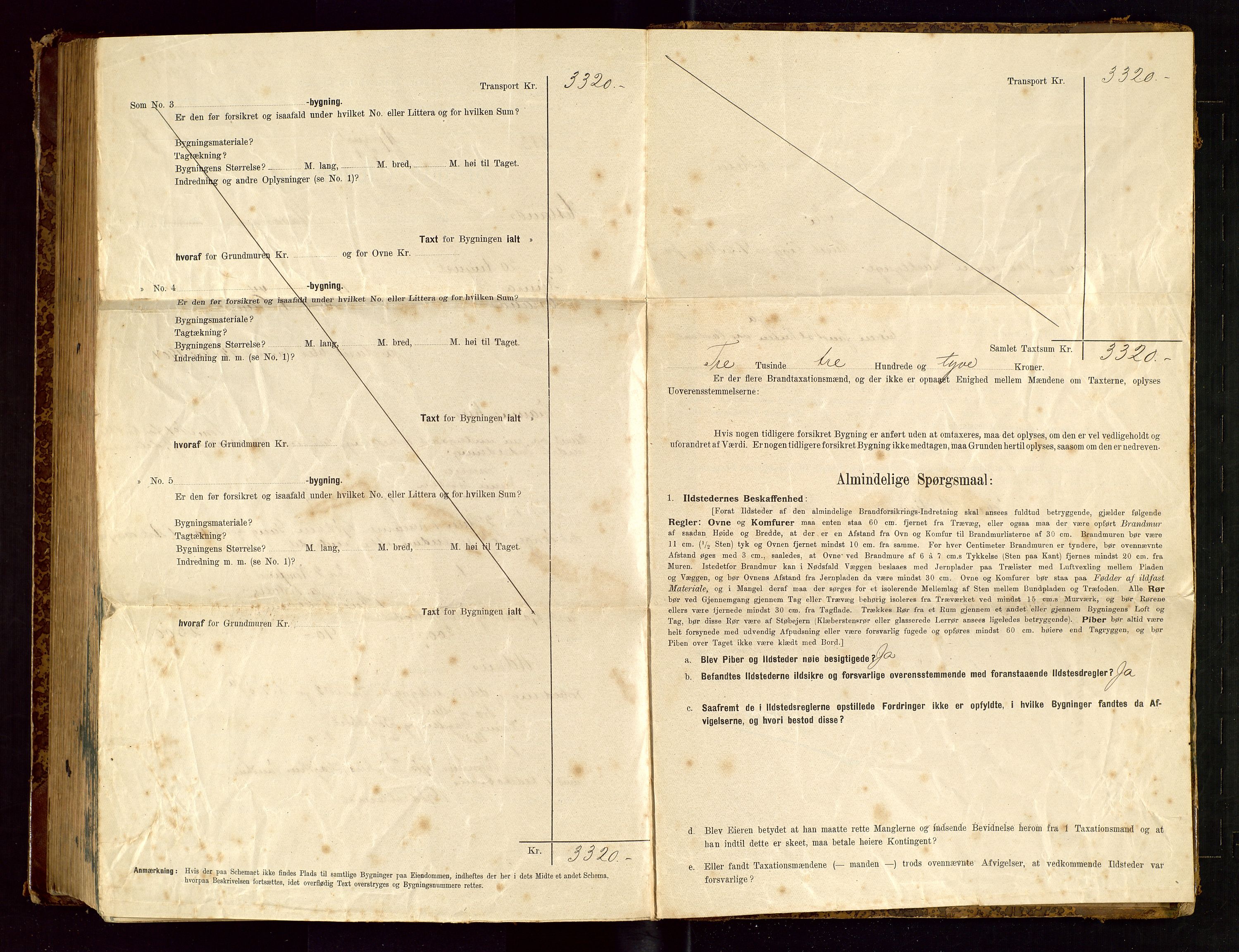 Hetland lensmannskontor, SAST/A-100101/Gob/L0001: "Brandtaxationsprotokol", 1895-1918