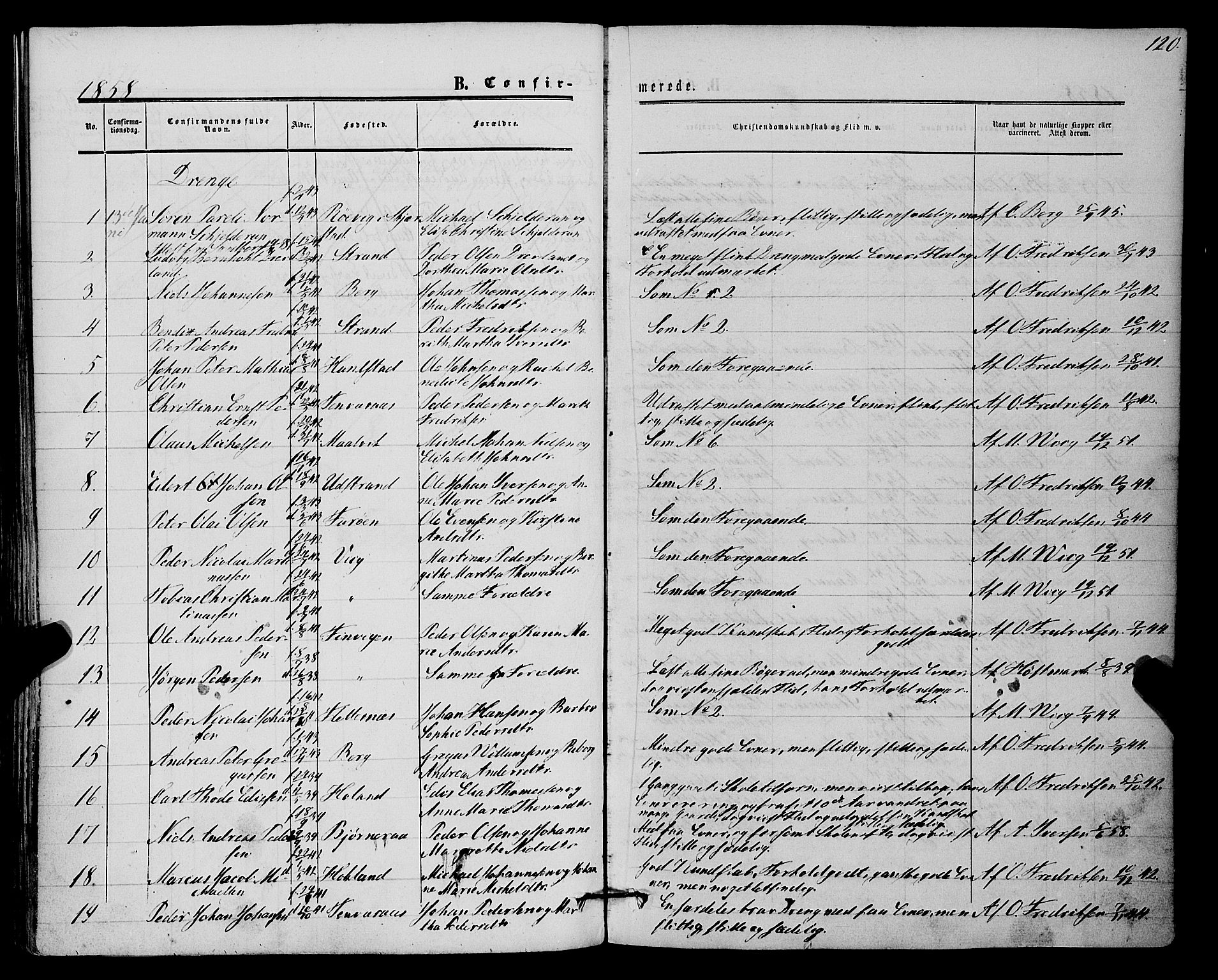 Kvæfjord sokneprestkontor, AV/SATØ-S-1323/G/Ga/Gaa/L0004kirke: Parish register (official) no. 4, 1857-1877, p. 120