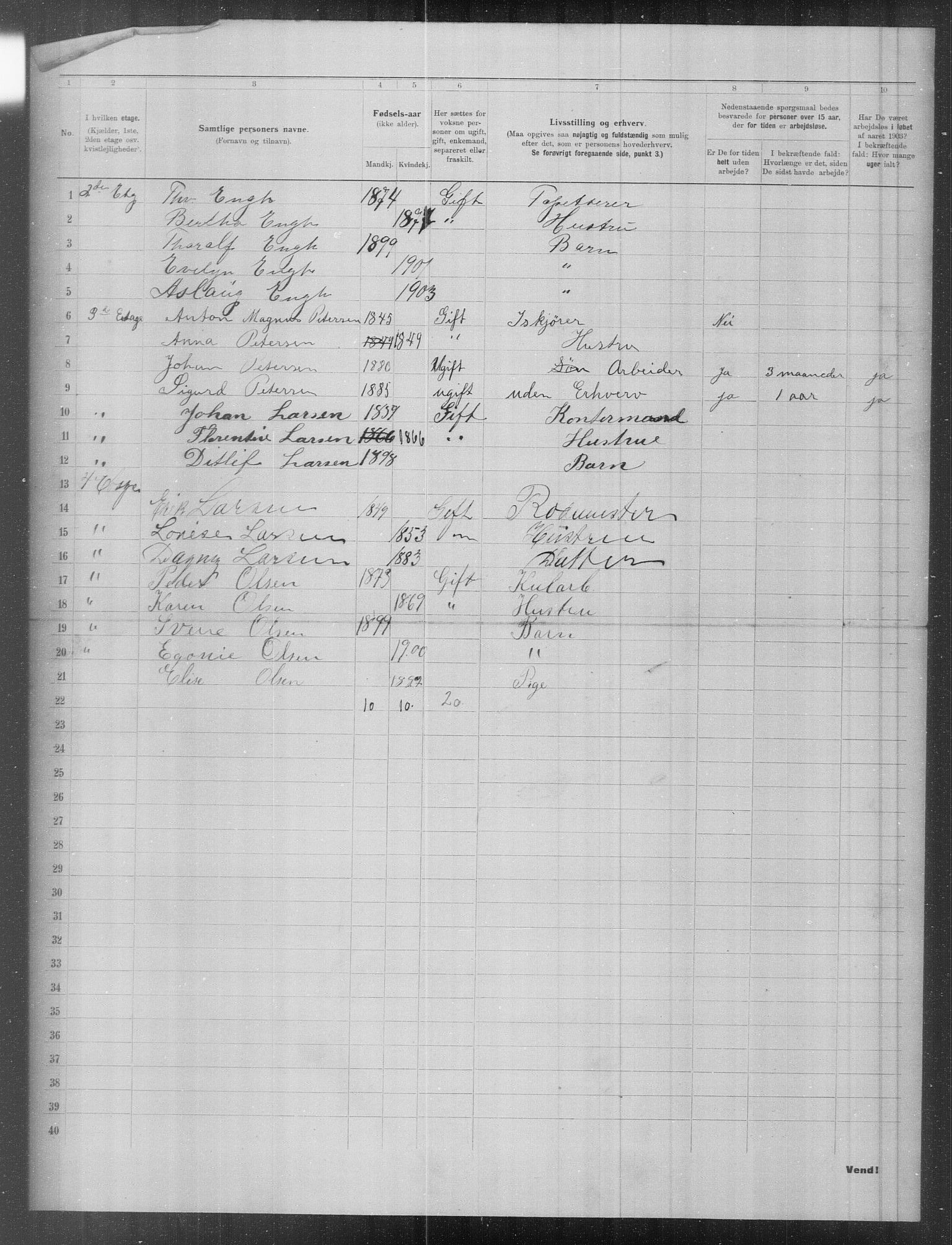 OBA, Municipal Census 1903 for Kristiania, 1903, p. 9747