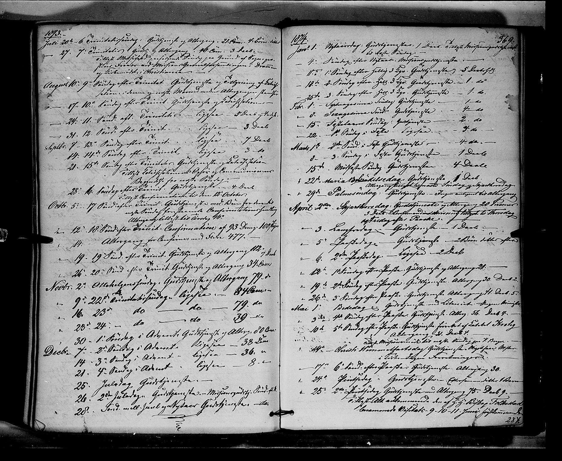 Eidskog prestekontor, AV/SAH-PREST-026/H/Ha/Haa/L0002: Parish register (official) no. 2, 1867-1878, p. 369