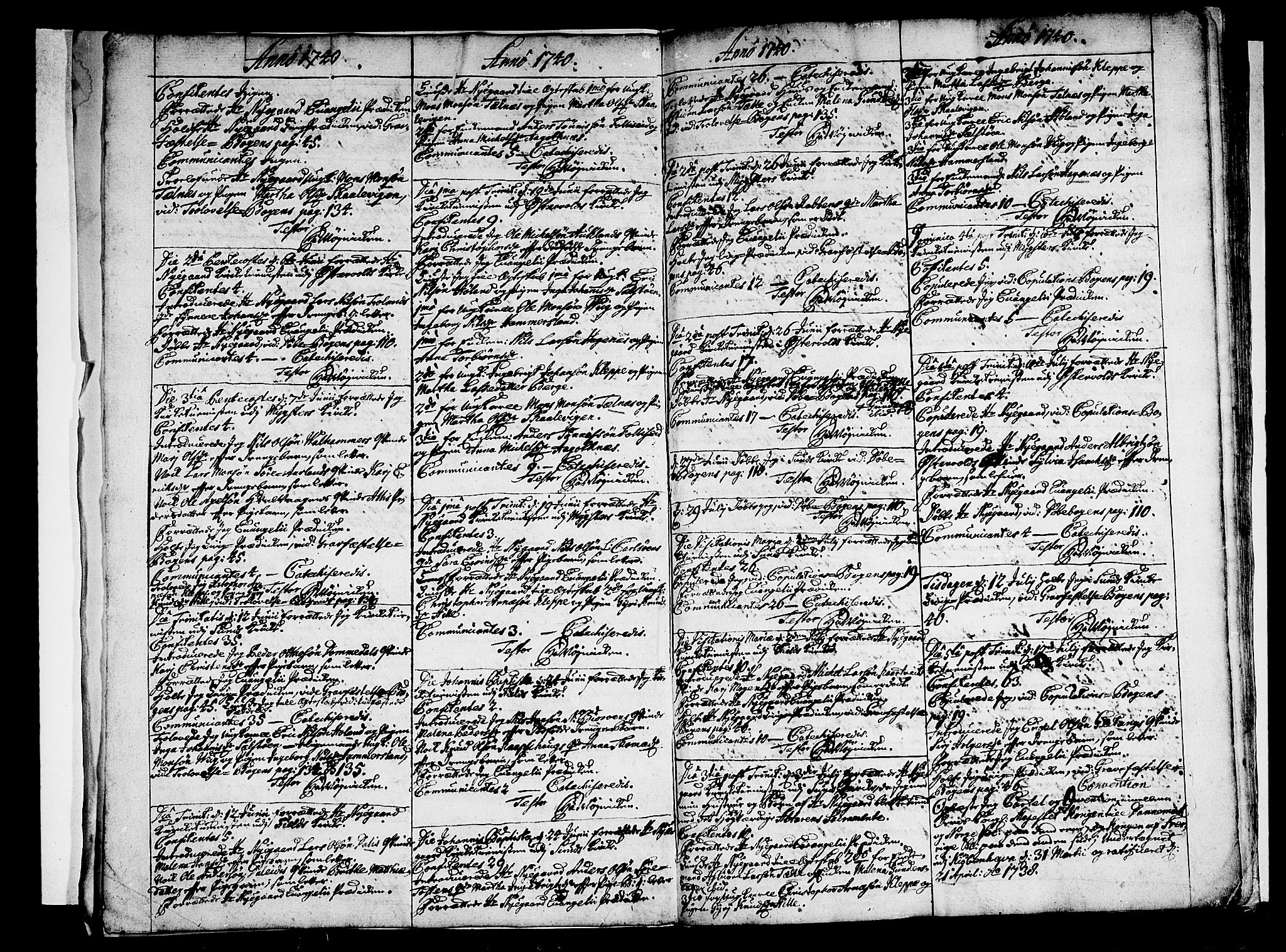 Sund sokneprestembete, AV/SAB-A-99930: Parish register (official) no. A 3, 1740-1769