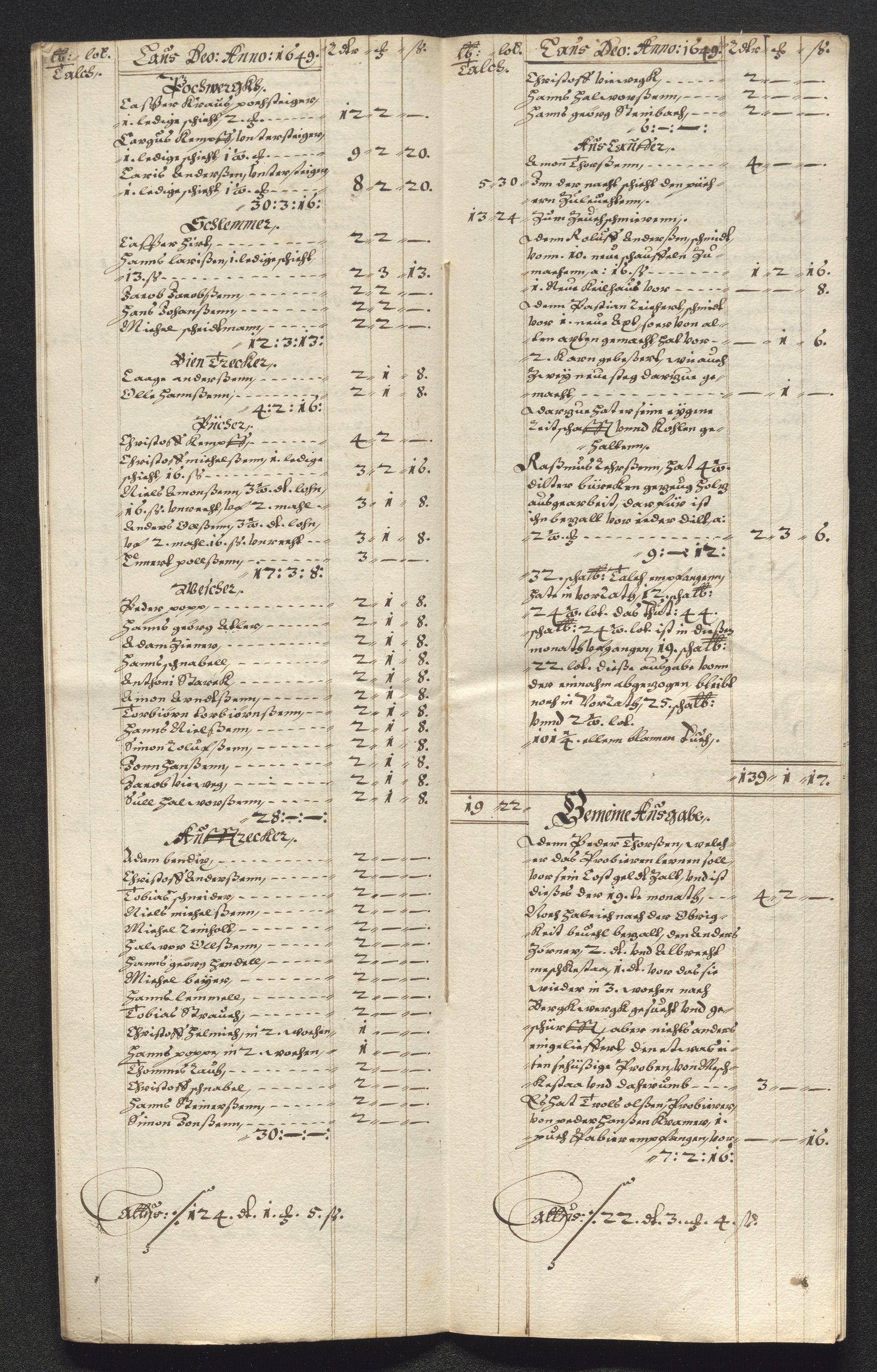 Kongsberg Sølvverk 1623-1816, SAKO/EA-3135/001/D/Dc/Dcd/L0023: Utgiftsregnskap for gruver m.m., 1649, p. 505