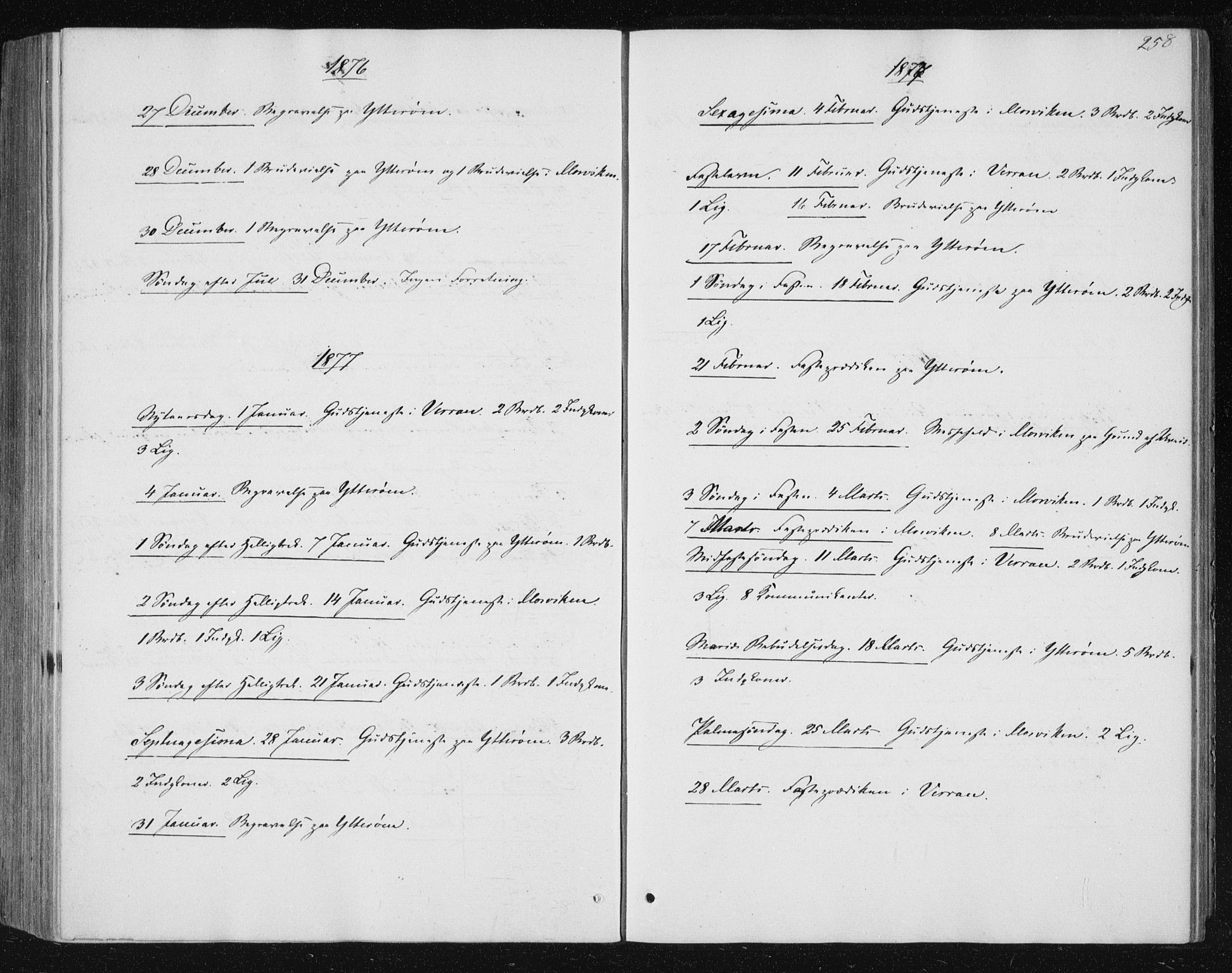 Ministerialprotokoller, klokkerbøker og fødselsregistre - Nord-Trøndelag, AV/SAT-A-1458/722/L0219: Parish register (official) no. 722A06, 1868-1880, p. 258