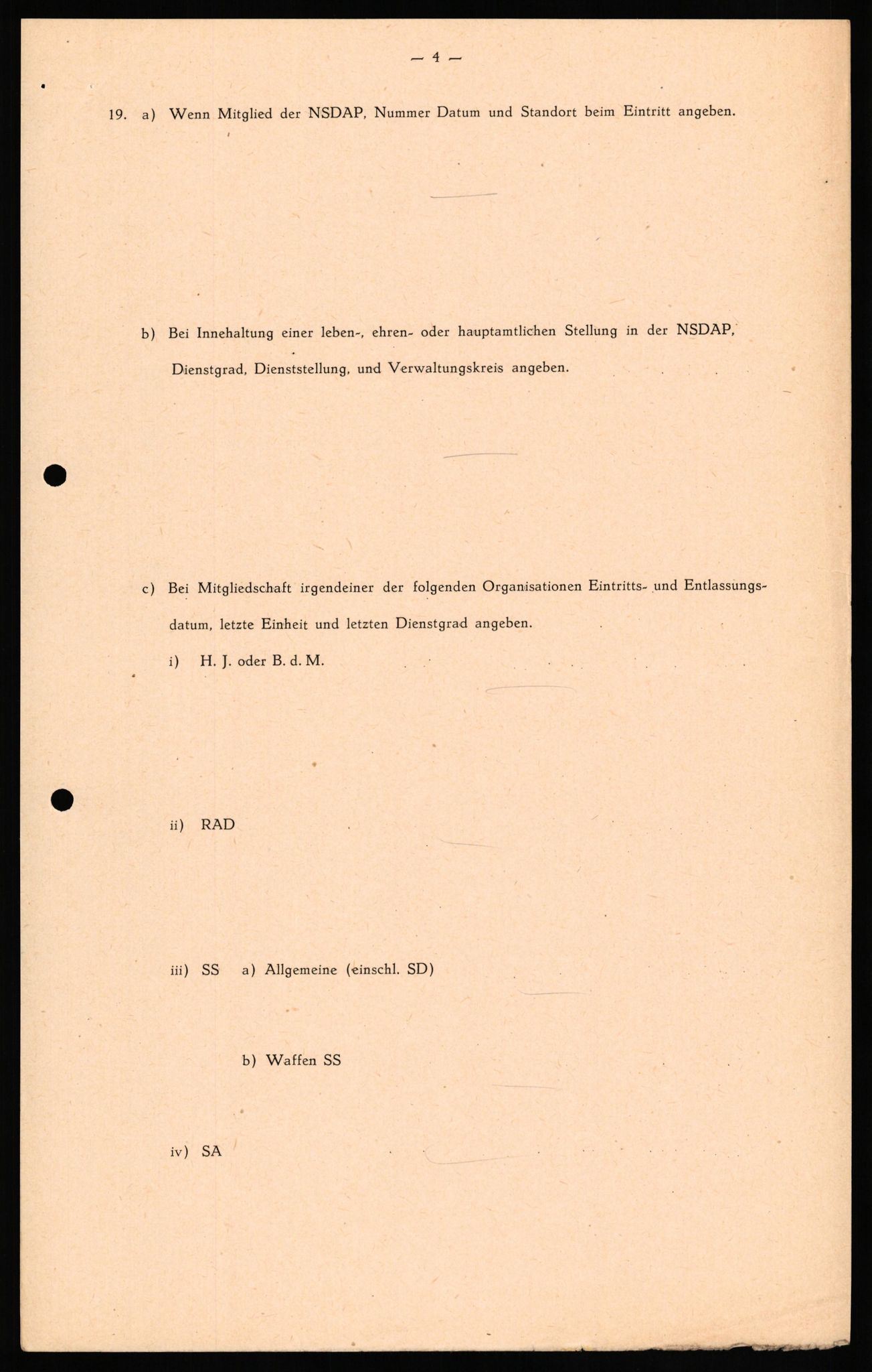 Forsvaret, Forsvarets overkommando II, RA/RAFA-3915/D/Db/L0031: CI Questionaires. Tyske okkupasjonsstyrker i Norge. Tyskere., 1945-1946, p. 273