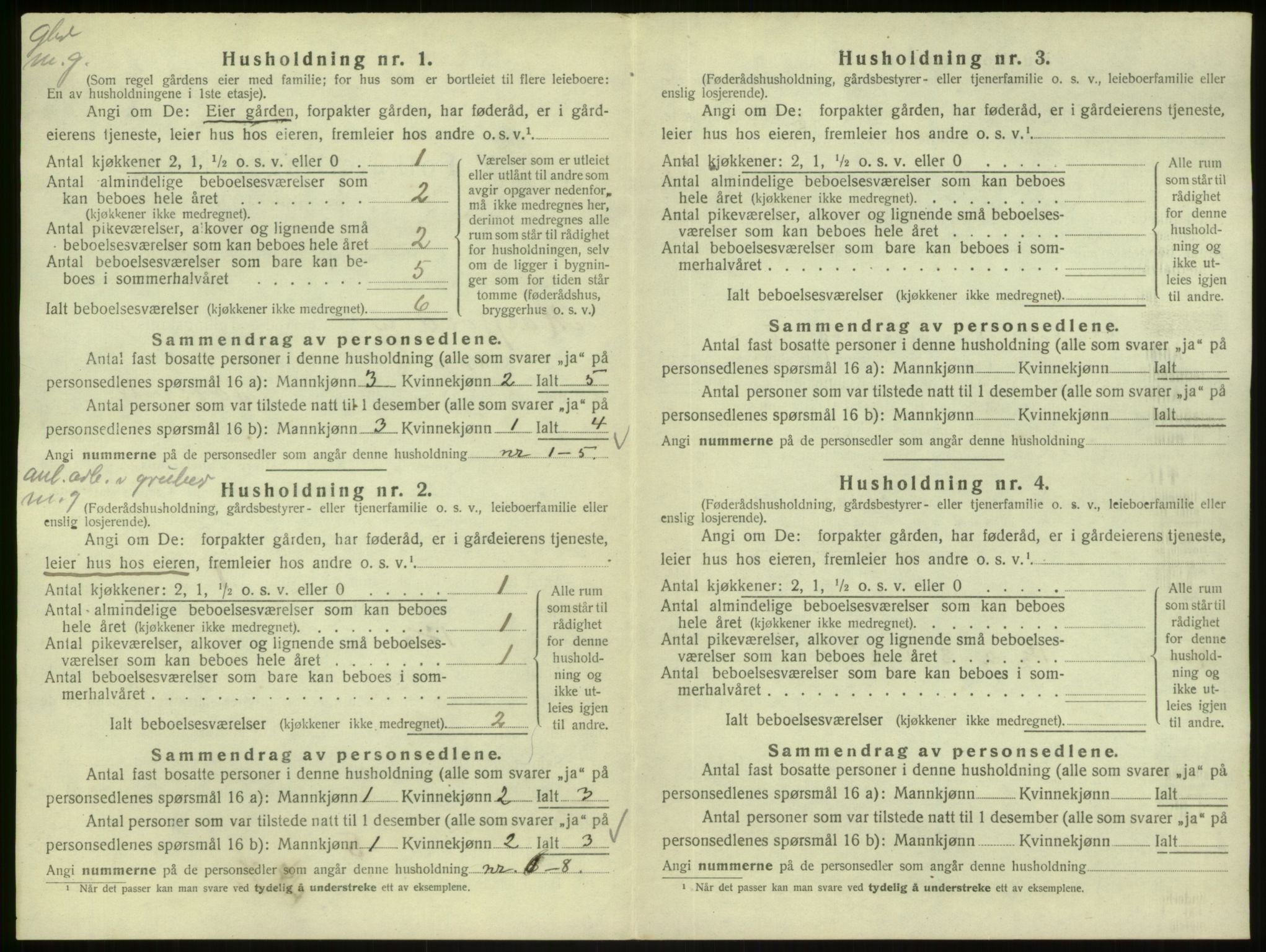 SAB, 1920 census for Masfjorden, 1920, p. 104