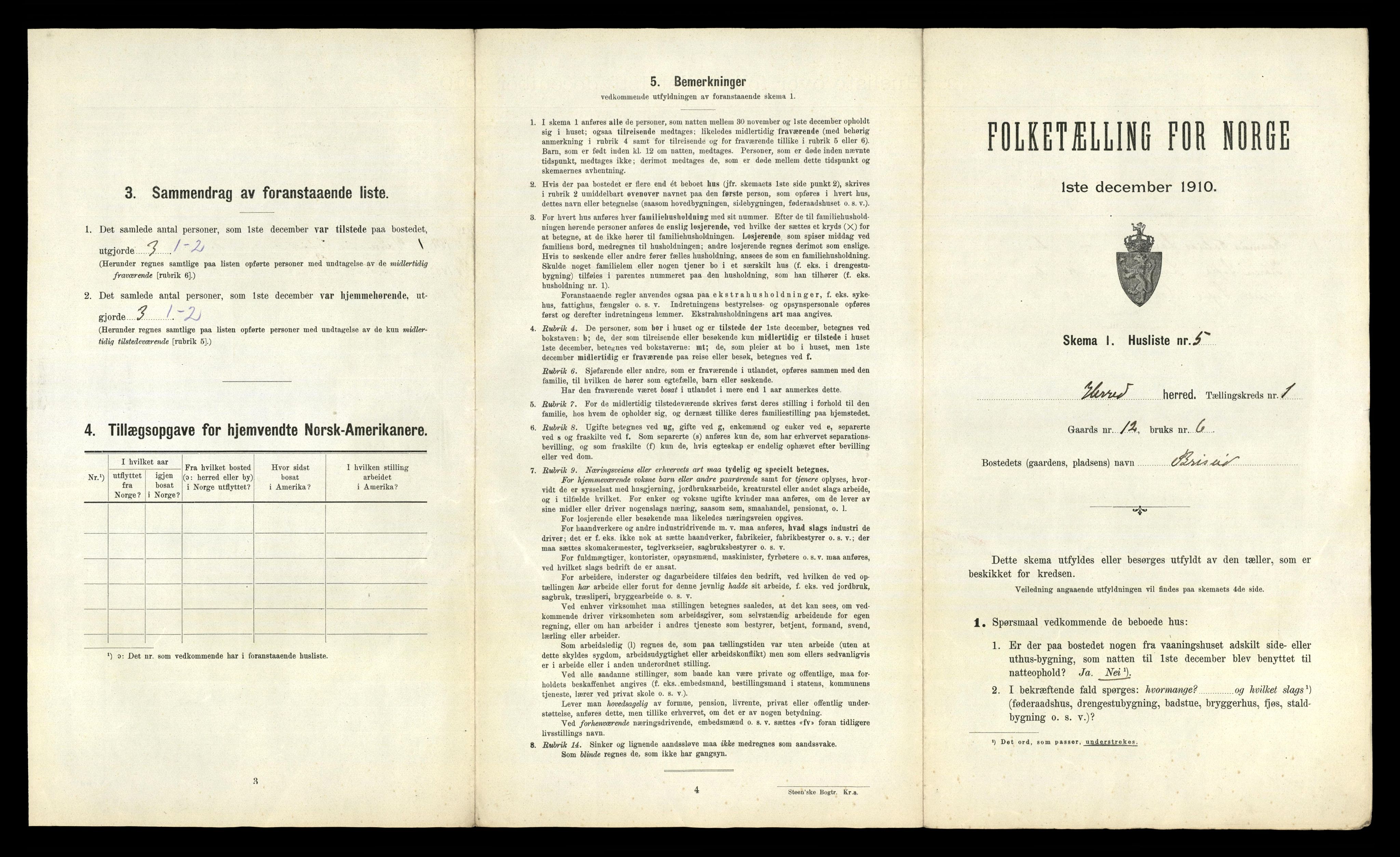 RA, 1910 census for Herad, 1910, p. 28