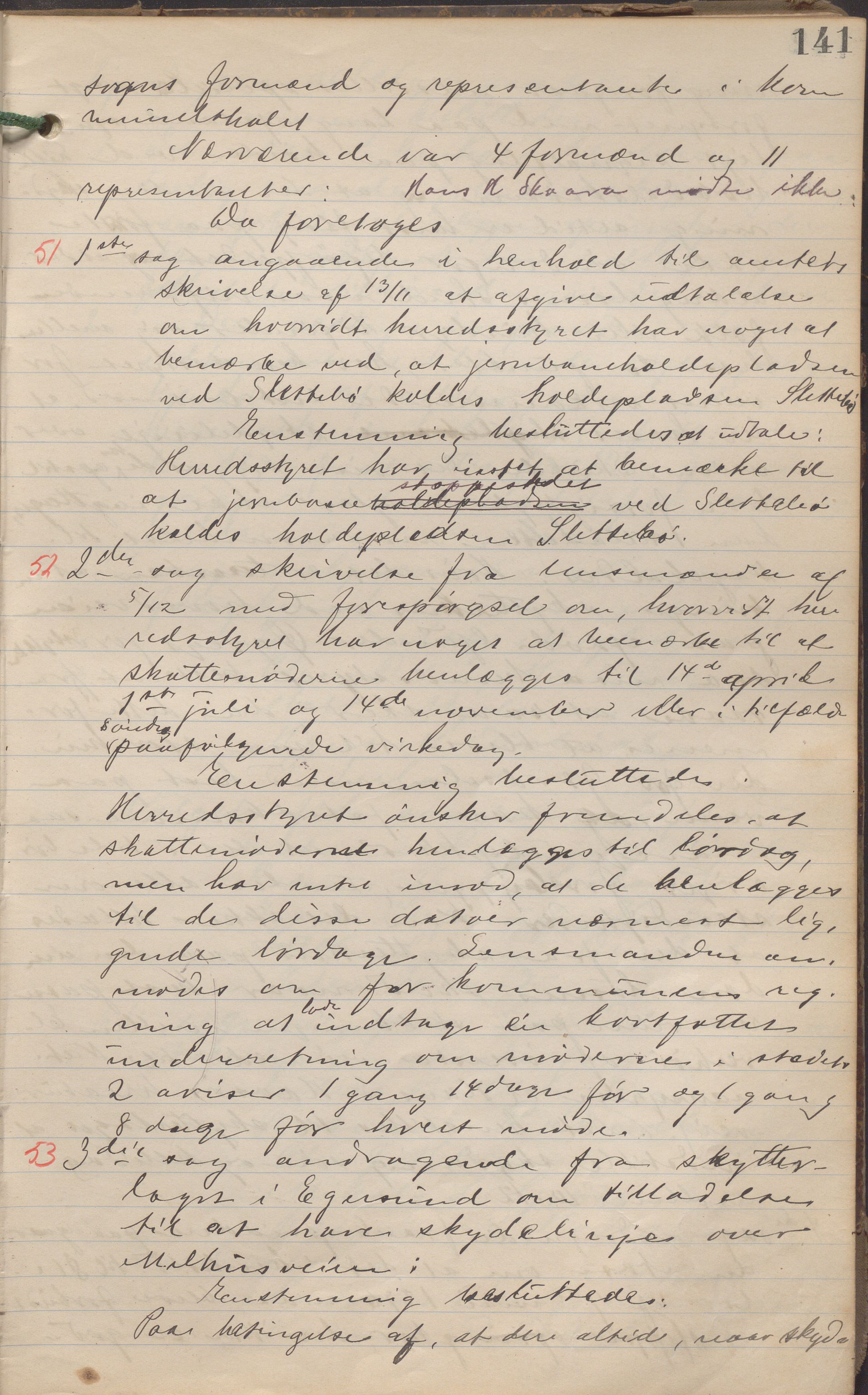 Eigersund kommune (Herredet) - Formannskapet, IKAR/K-100447/A/Aa/L0004: Møtebok, 1897-1907, p. 141