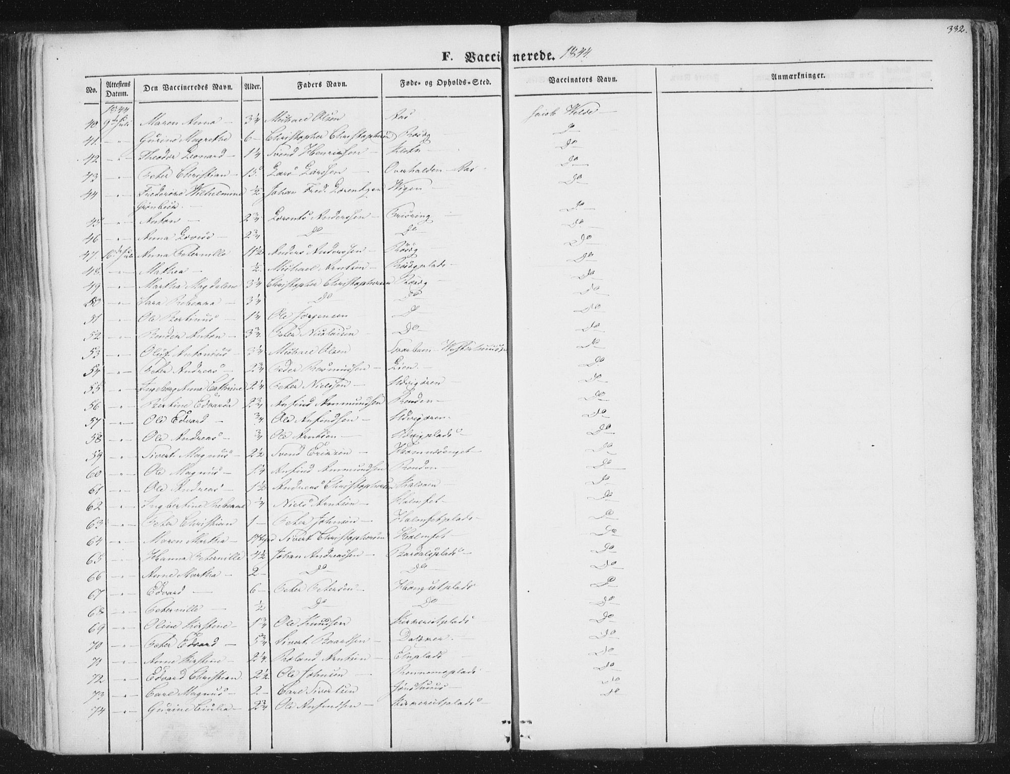 Ministerialprotokoller, klokkerbøker og fødselsregistre - Nord-Trøndelag, AV/SAT-A-1458/741/L0392: Parish register (official) no. 741A06, 1836-1848, p. 332