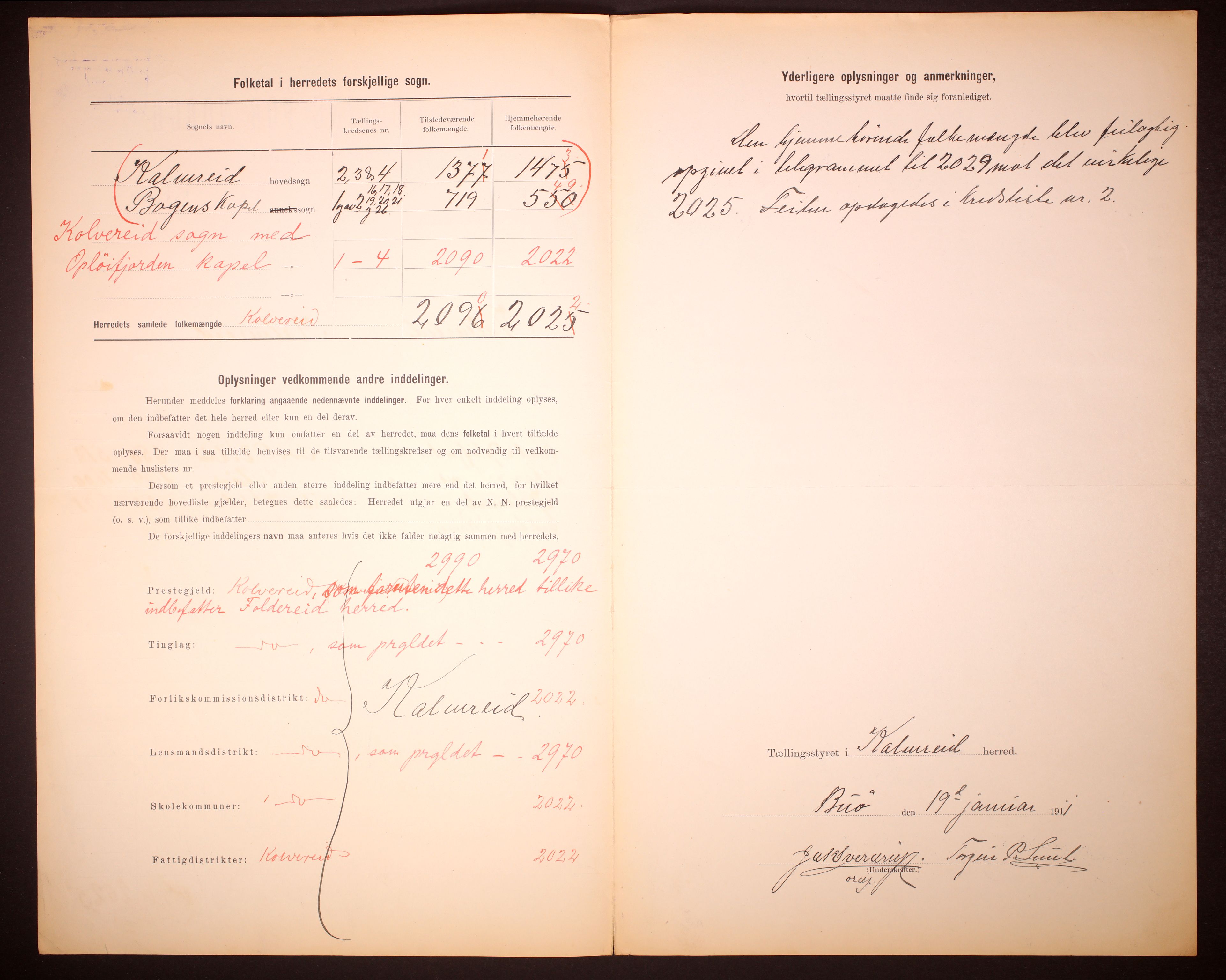 RA, 1910 census for Kolvereid, 1910, p. 3