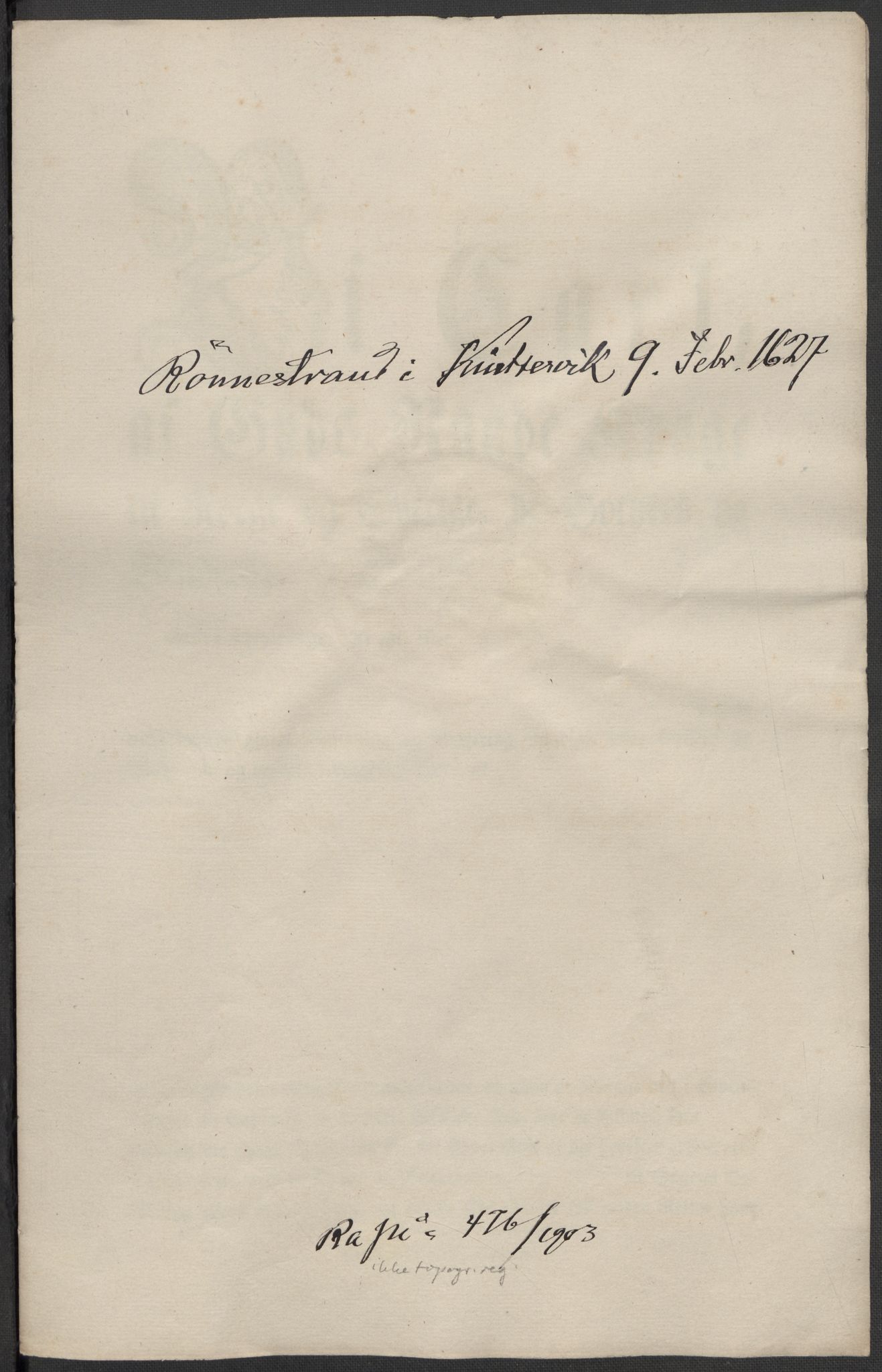 Riksarkivets diplomsamling, RA/EA-5965/F15/L0037: Prestearkiv - Hordaland, 1577-1733, p. 23