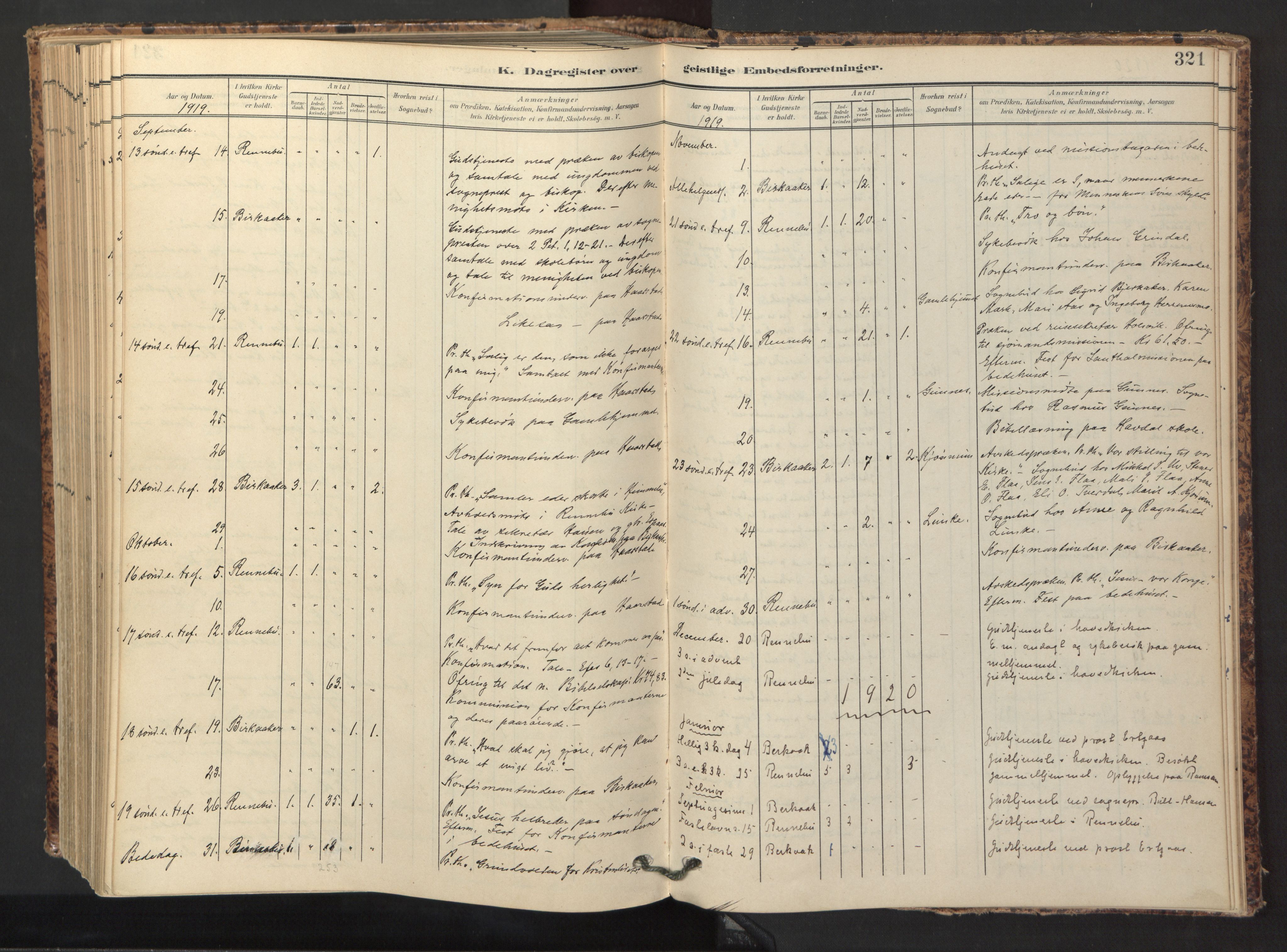 Ministerialprotokoller, klokkerbøker og fødselsregistre - Sør-Trøndelag, SAT/A-1456/674/L0873: Parish register (official) no. 674A05, 1908-1923, p. 321