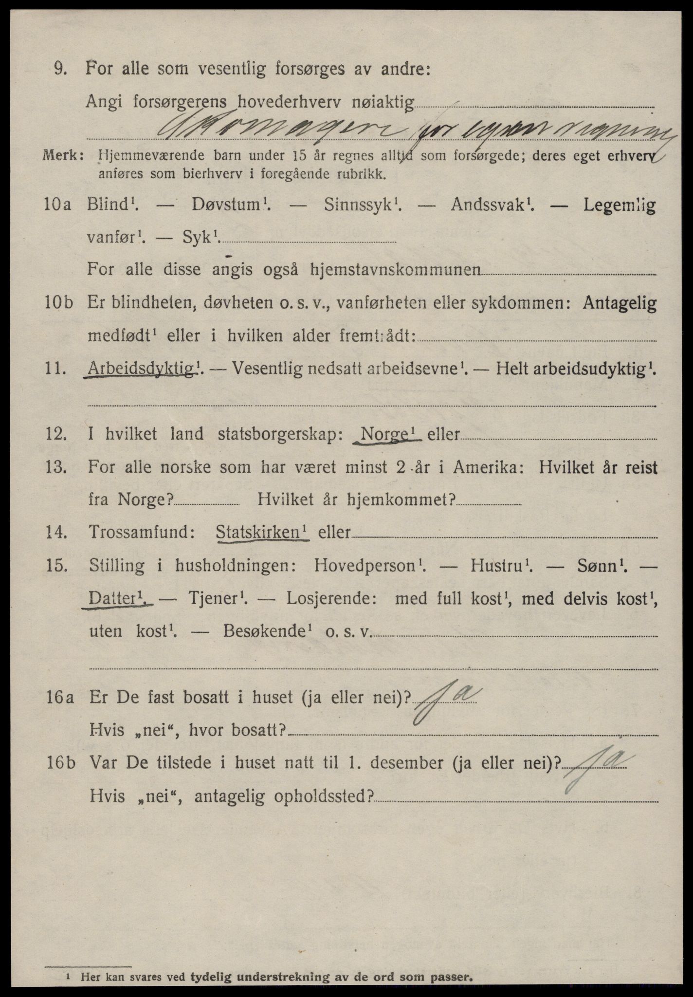 SAT, 1920 census for Surnadal, 1920, p. 5522