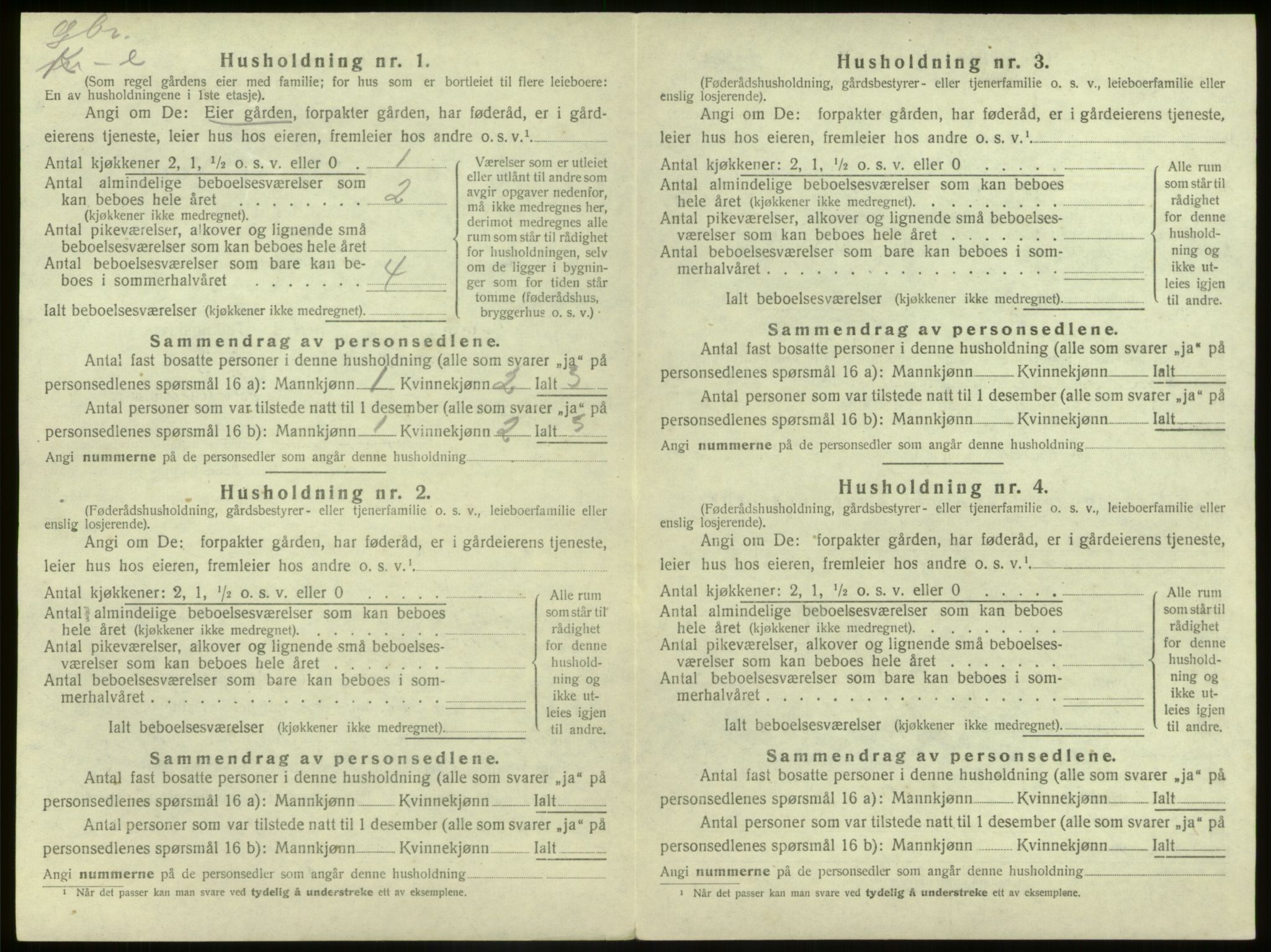 SAB, 1920 census for Kinn, 1920, p. 181