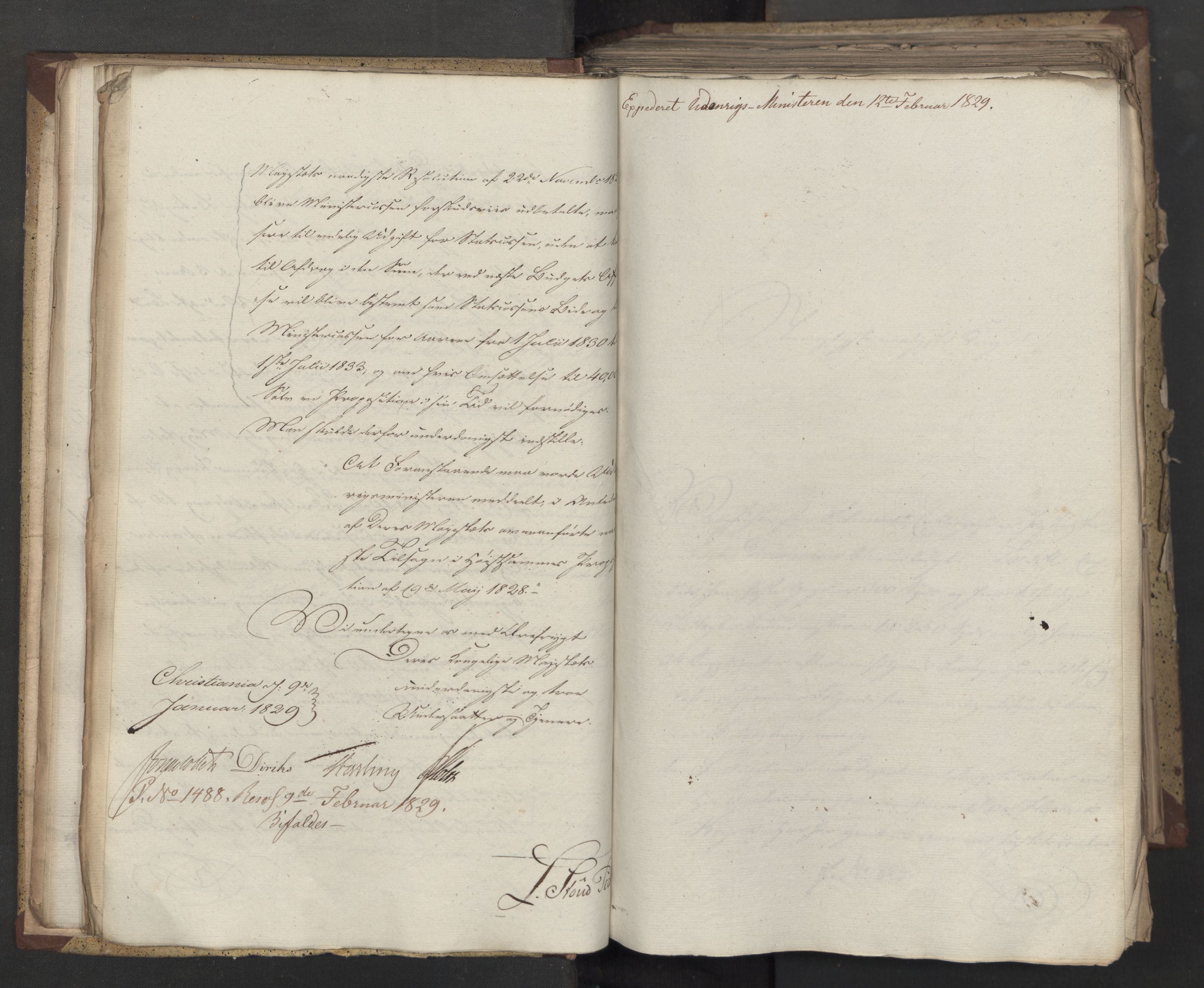 Statsrådsavdelingen i Stockholm, AV/RA-S-1003/D/Da/L0058: Regjeringsinnstillinger nr. 808-1073, 1829, p. 65