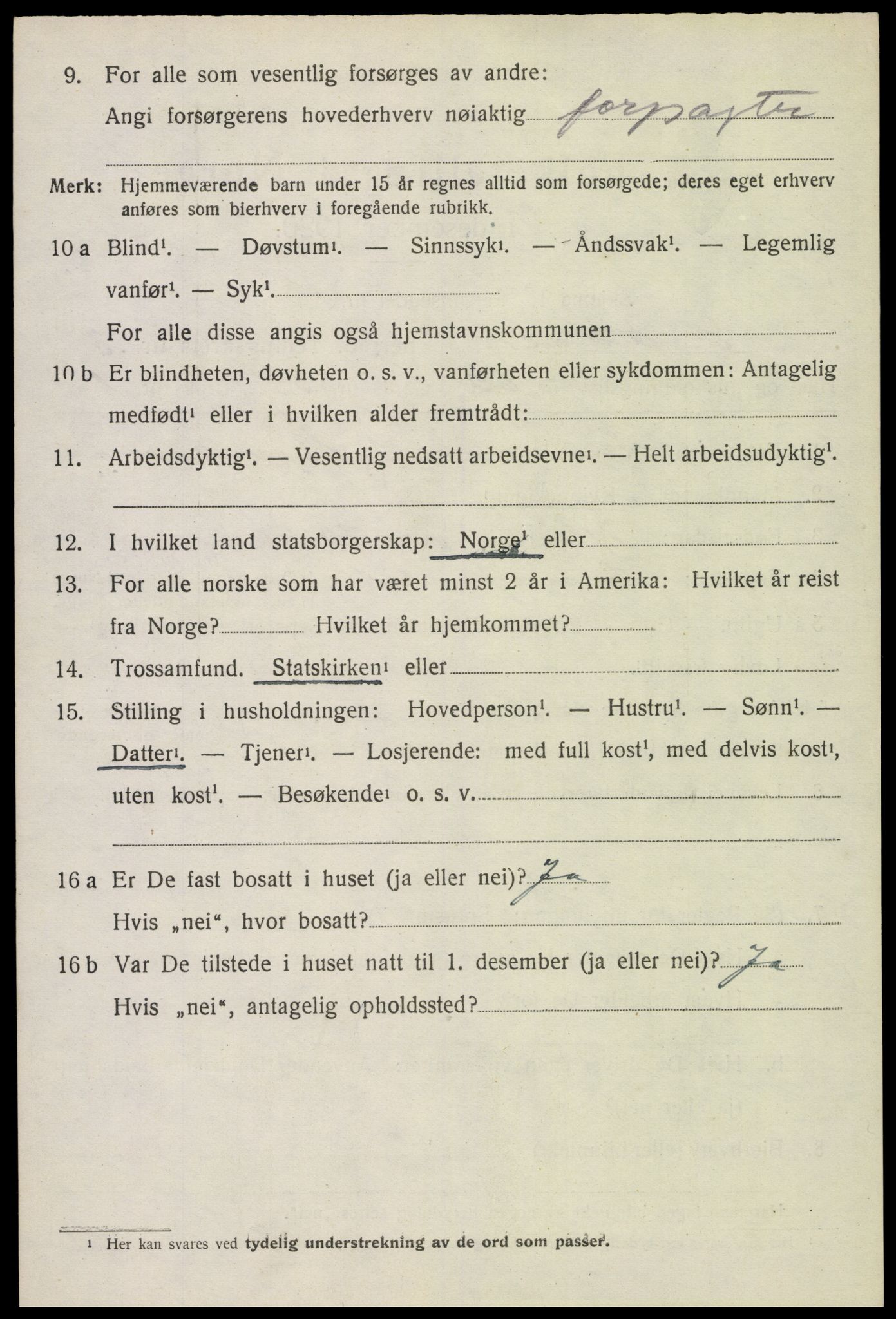 SAH, 1920 census for Sør-Odal, 1920, p. 5014