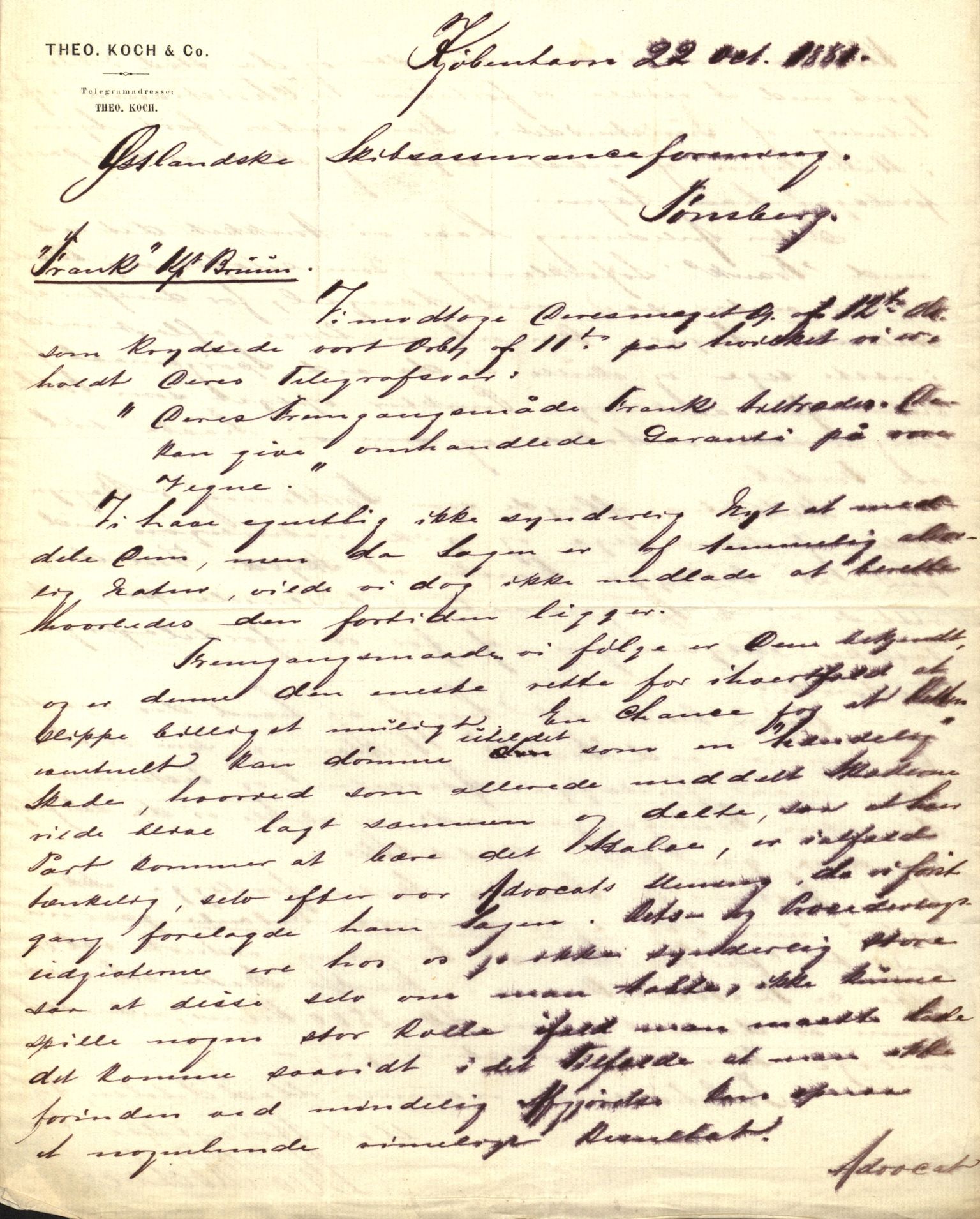 Pa 63 - Østlandske skibsassuranceforening, VEMU/A-1079/G/Ga/L0014/0004: Havaridokumenter / Bertrand, Frigga, Frank, Nordafjeld, 1881, p. 91
