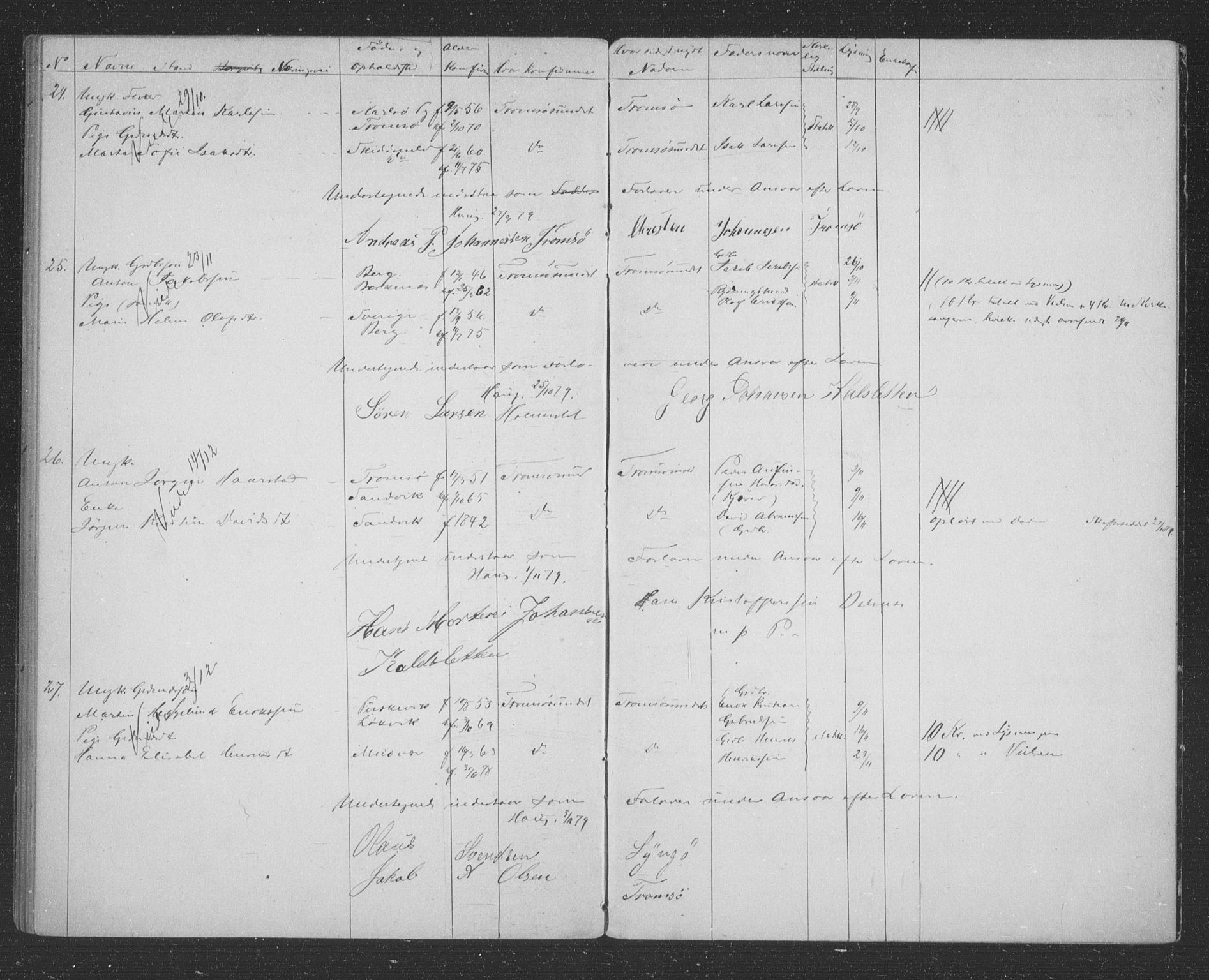 Tromsøysund sokneprestkontor, AV/SATØ-S-1304/H/Hc/L0055: Banns register no. 55, 1875-1880