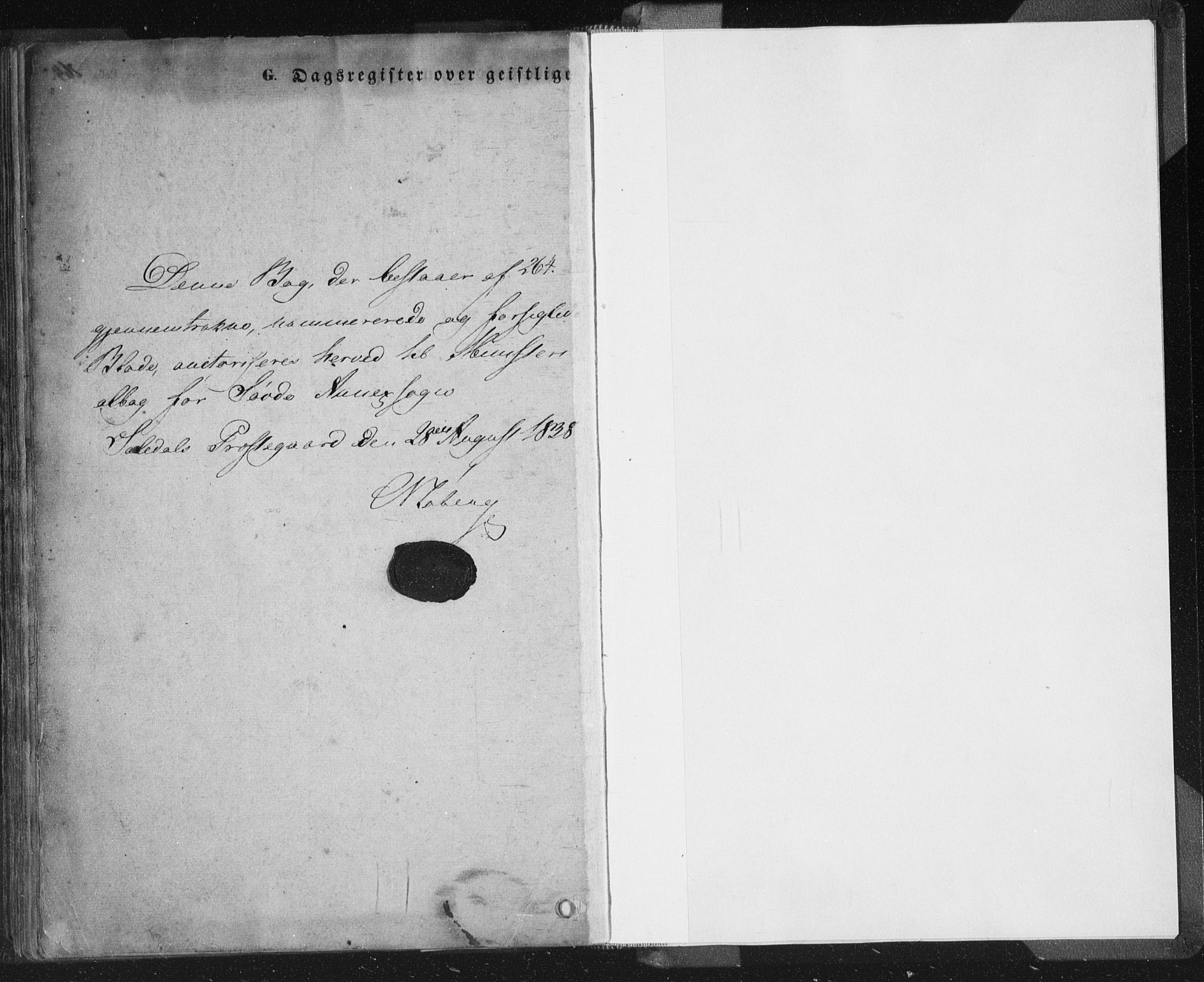 Sand sokneprestkontor, SAST/A-101848/01/III/L0002: Parish register (official) no. A 2, 1838-1859