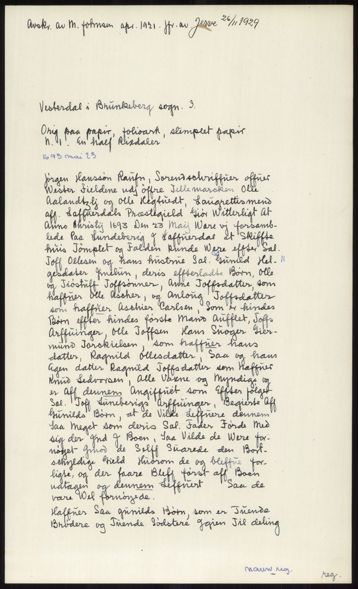 Samlinger til kildeutgivelse, Diplomavskriftsamlingen, AV/RA-EA-4053/H/Ha, p. 3900