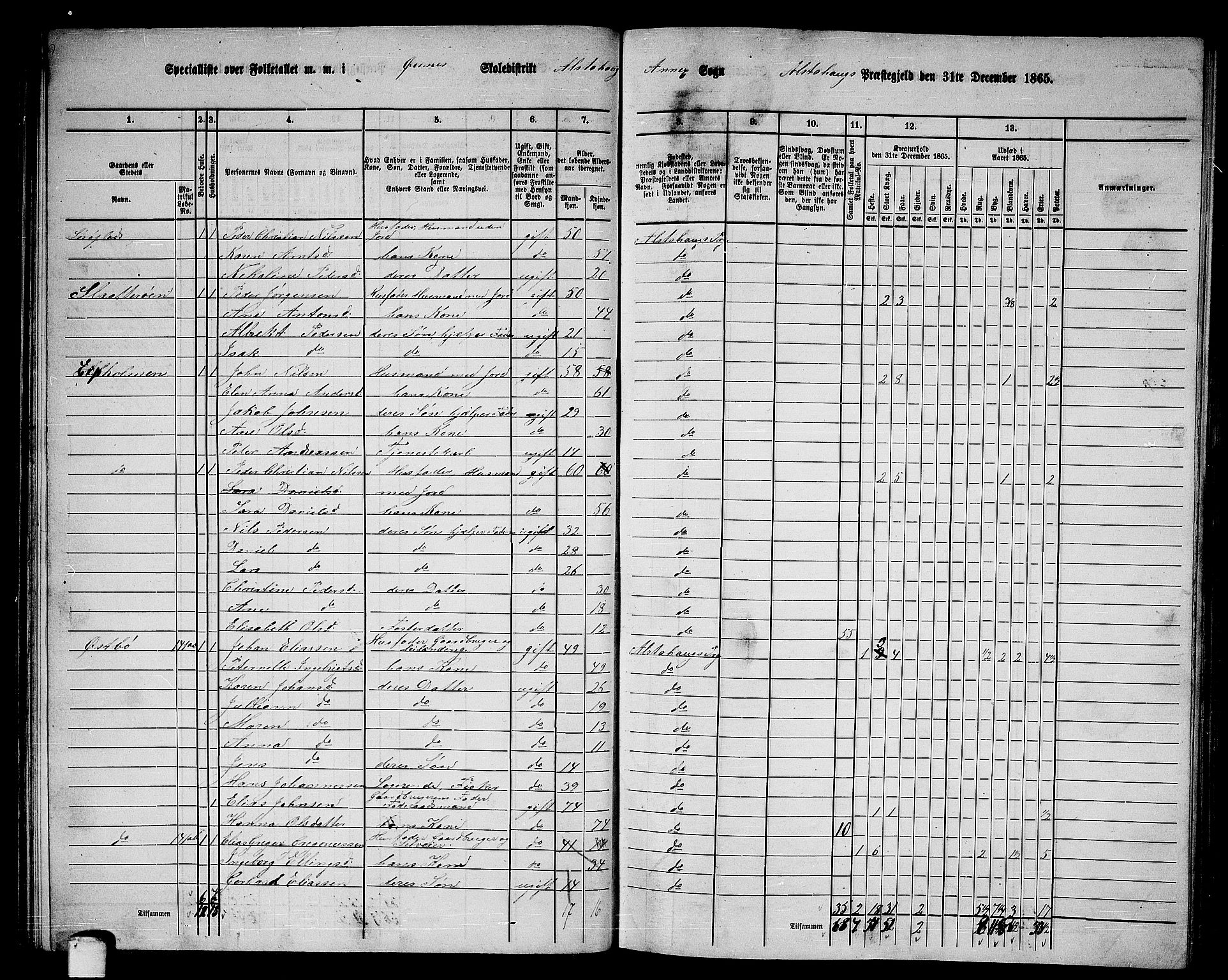 RA, 1865 census for Alstahaug, 1865, p. 41