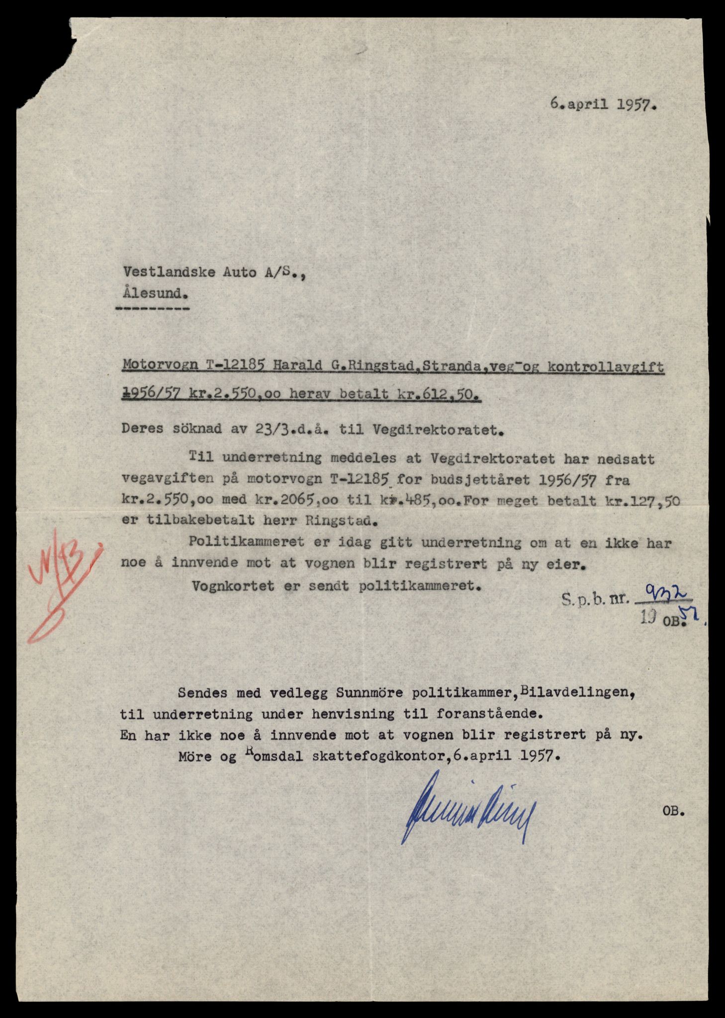 Møre og Romsdal vegkontor - Ålesund trafikkstasjon, AV/SAT-A-4099/F/Fe/L0034: Registreringskort for kjøretøy T 12500 - T 12652, 1927-1998, p. 2969