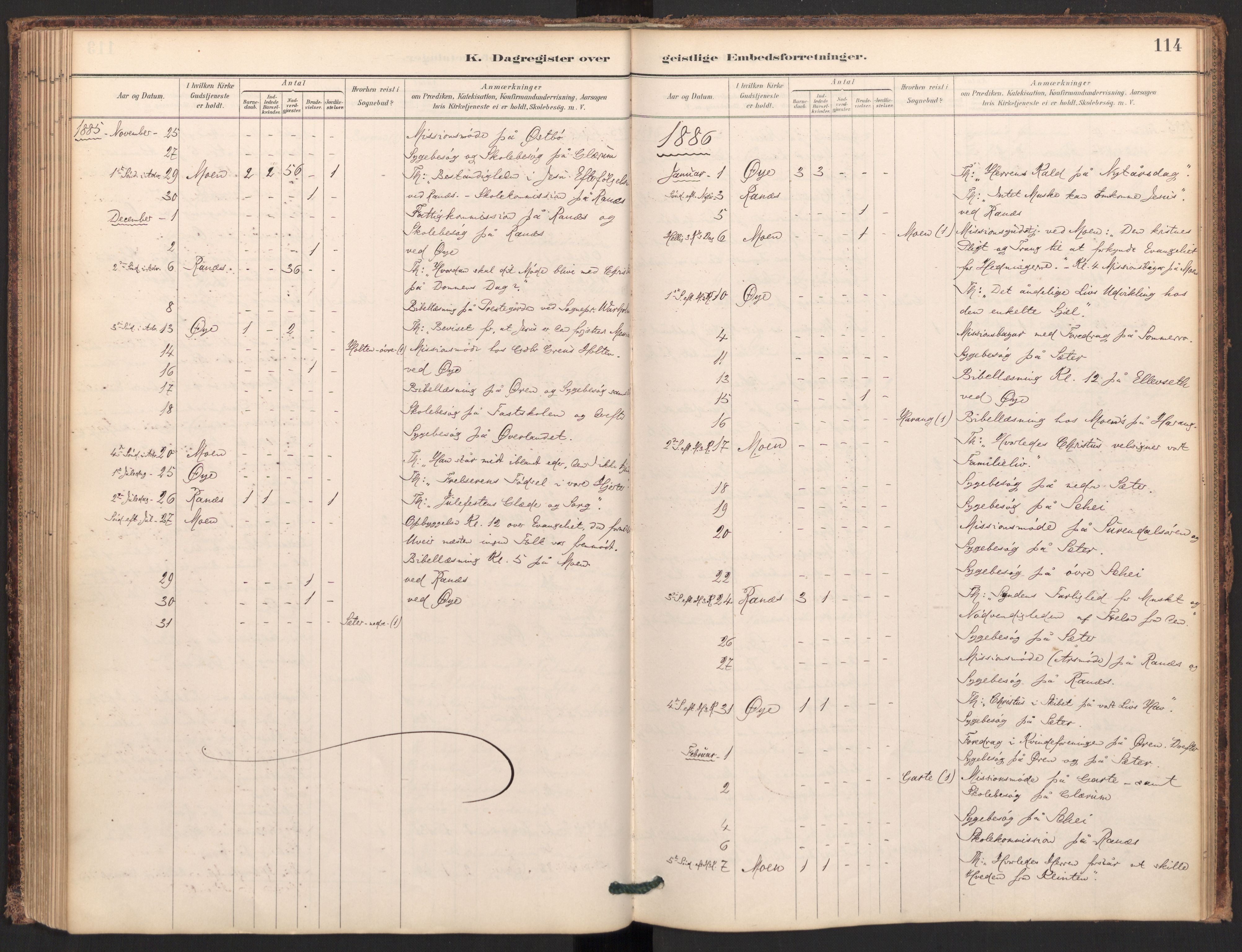 Ministerialprotokoller, klokkerbøker og fødselsregistre - Møre og Romsdal, SAT/A-1454/595/L1047: Parish register (official) no. 595A09, 1885-1900, p. 114