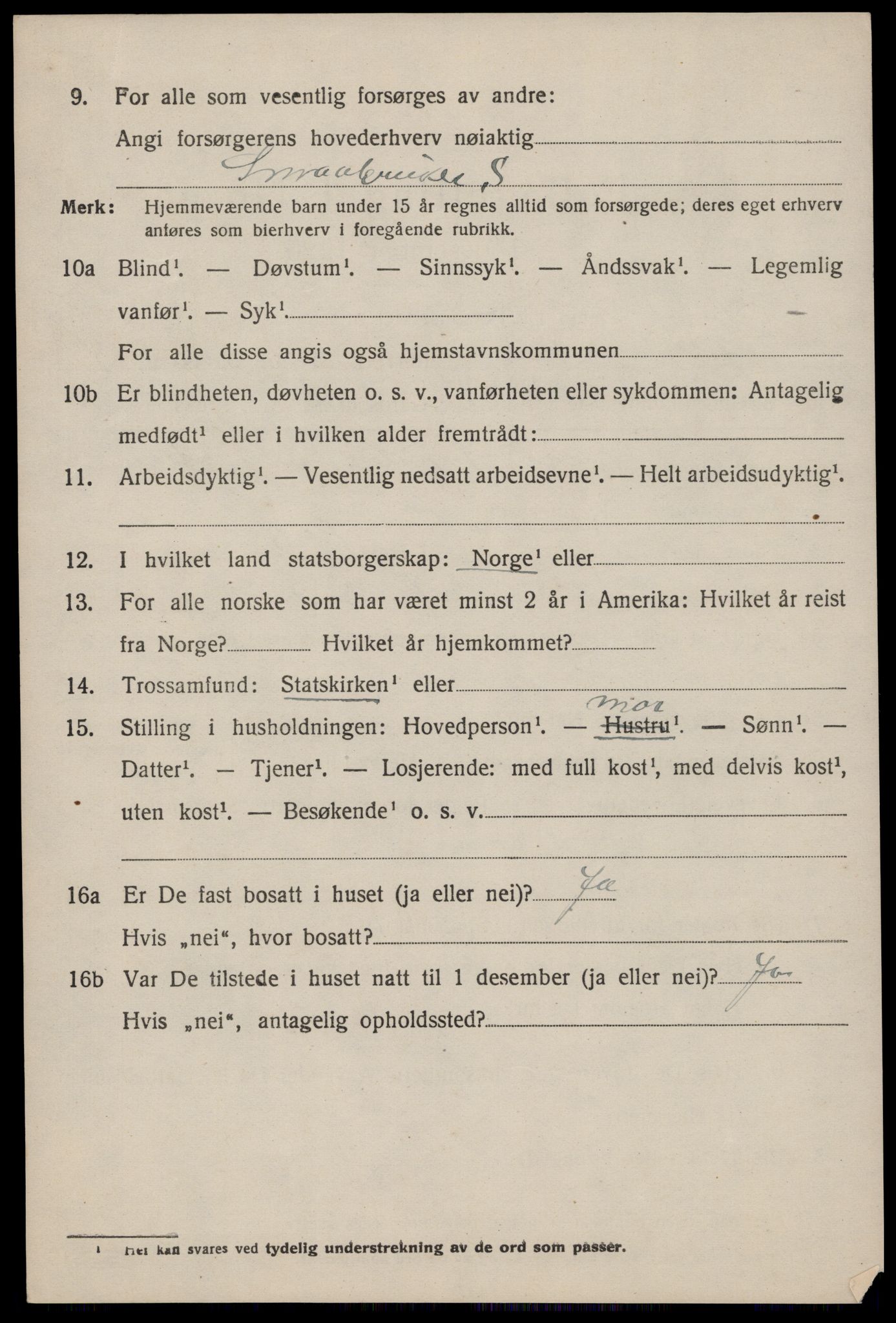 SAST, 1920 census for Hjelmeland, 1920, p. 1800