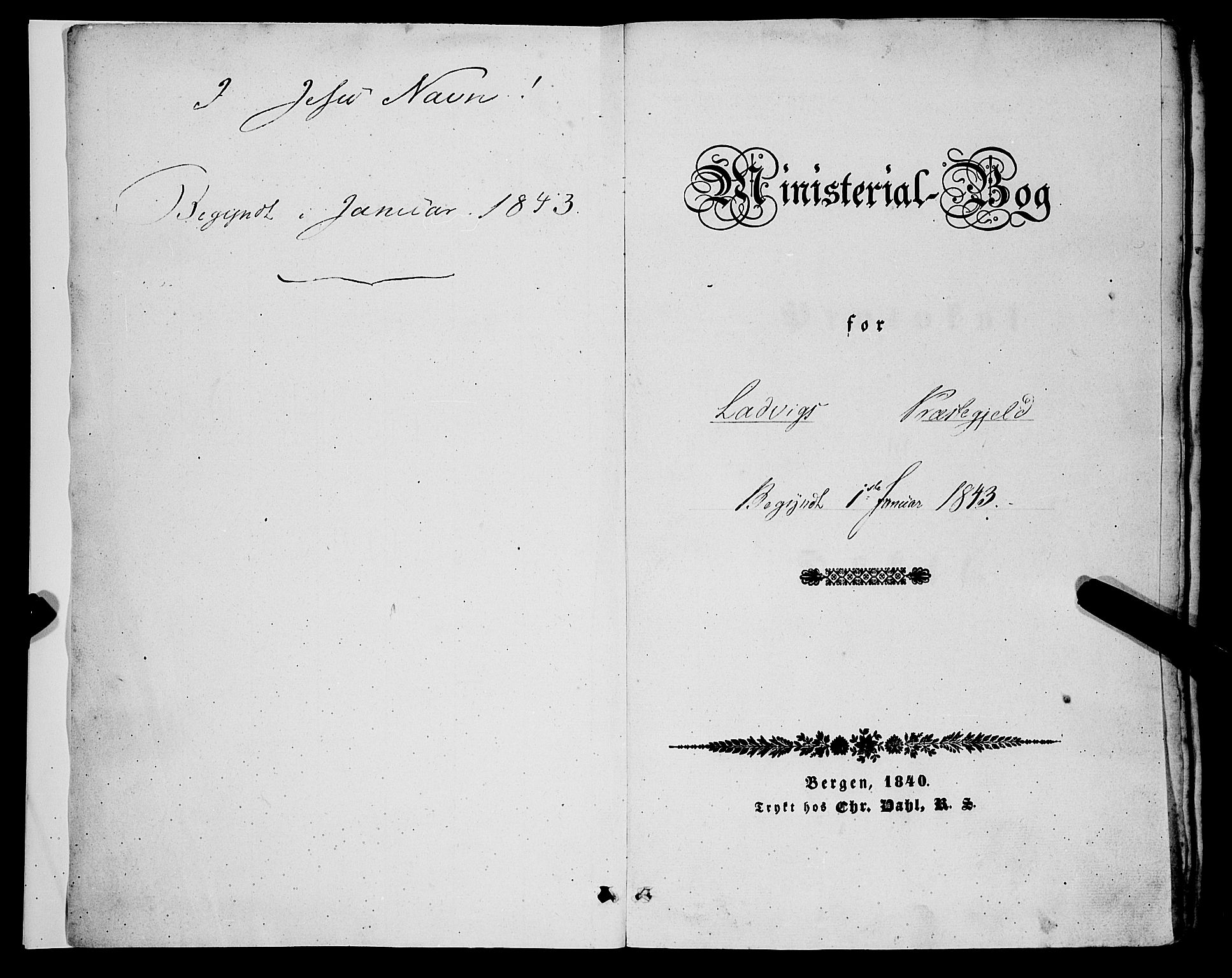 Lavik sokneprestembete, SAB/A-80901: Parish register (official) no. A 3, 1843-1863