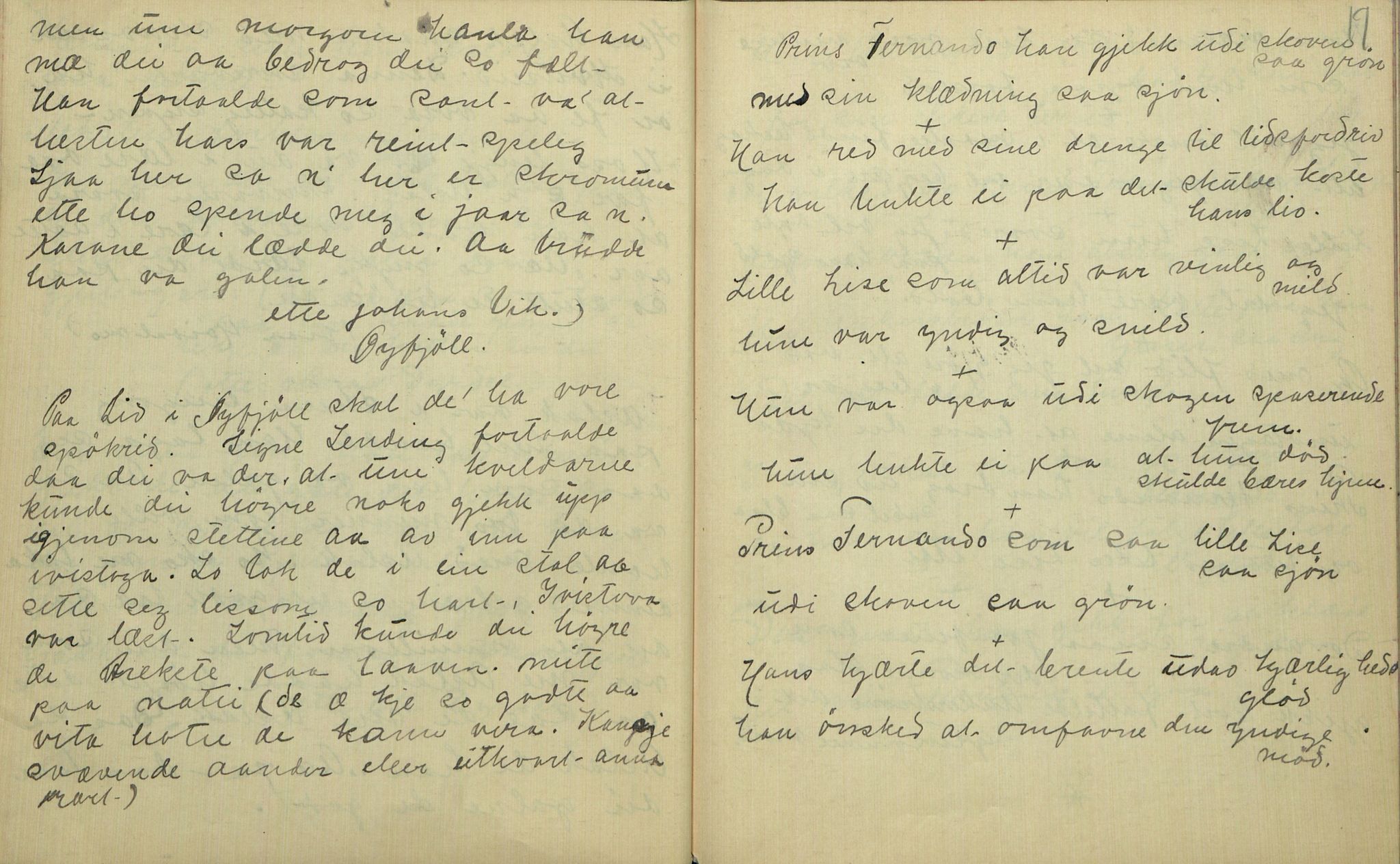 Rikard Berge, TEMU/TGM-A-1003/F/L0007/0020: 251-299 / 270 Knut K. Hovden. Oppskrifter R. Berge, 1911-1916, p. 16-17