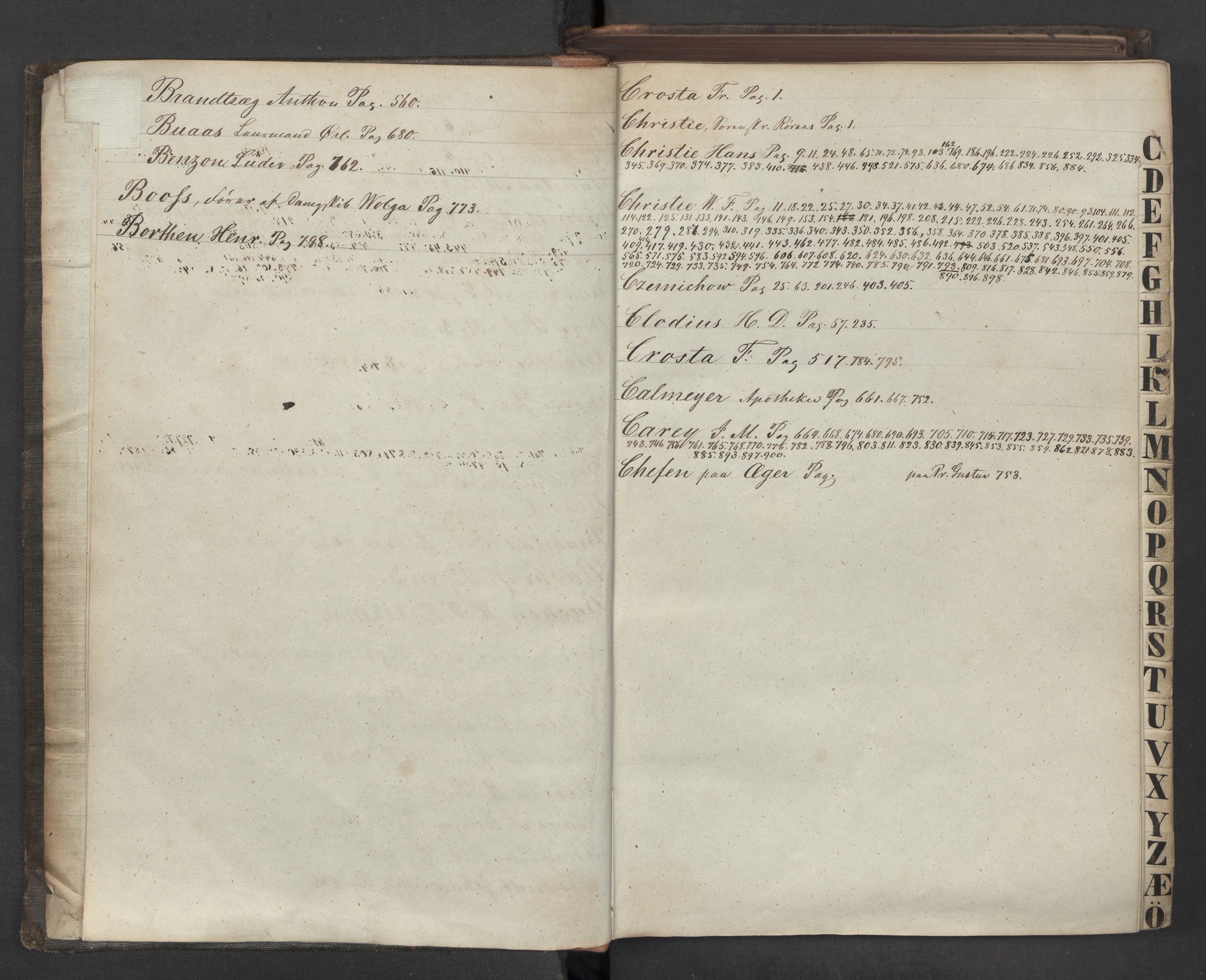 Hoë, Herman & Co, AV/SAT-PA-0280/11/L0037: Kopibok, innenlandsk, 1855-1860