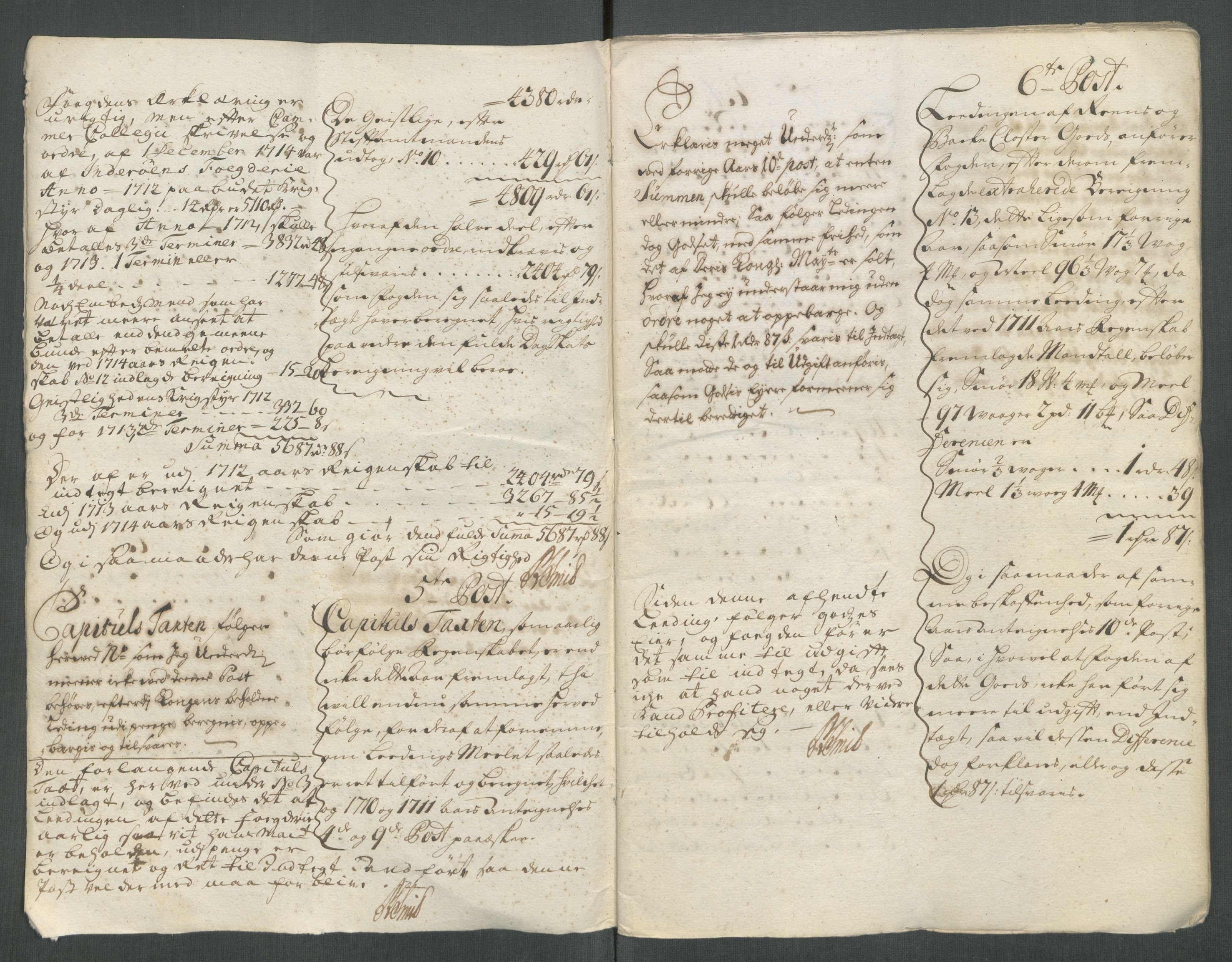 Rentekammeret inntil 1814, Reviderte regnskaper, Fogderegnskap, AV/RA-EA-4092/R63/L4320: Fogderegnskap Inderøy, 1712, p. 417