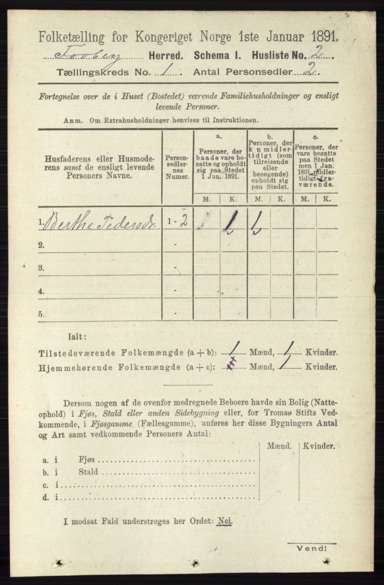 RA, 1891 census for 0524 Fåberg, 1891, p. 39