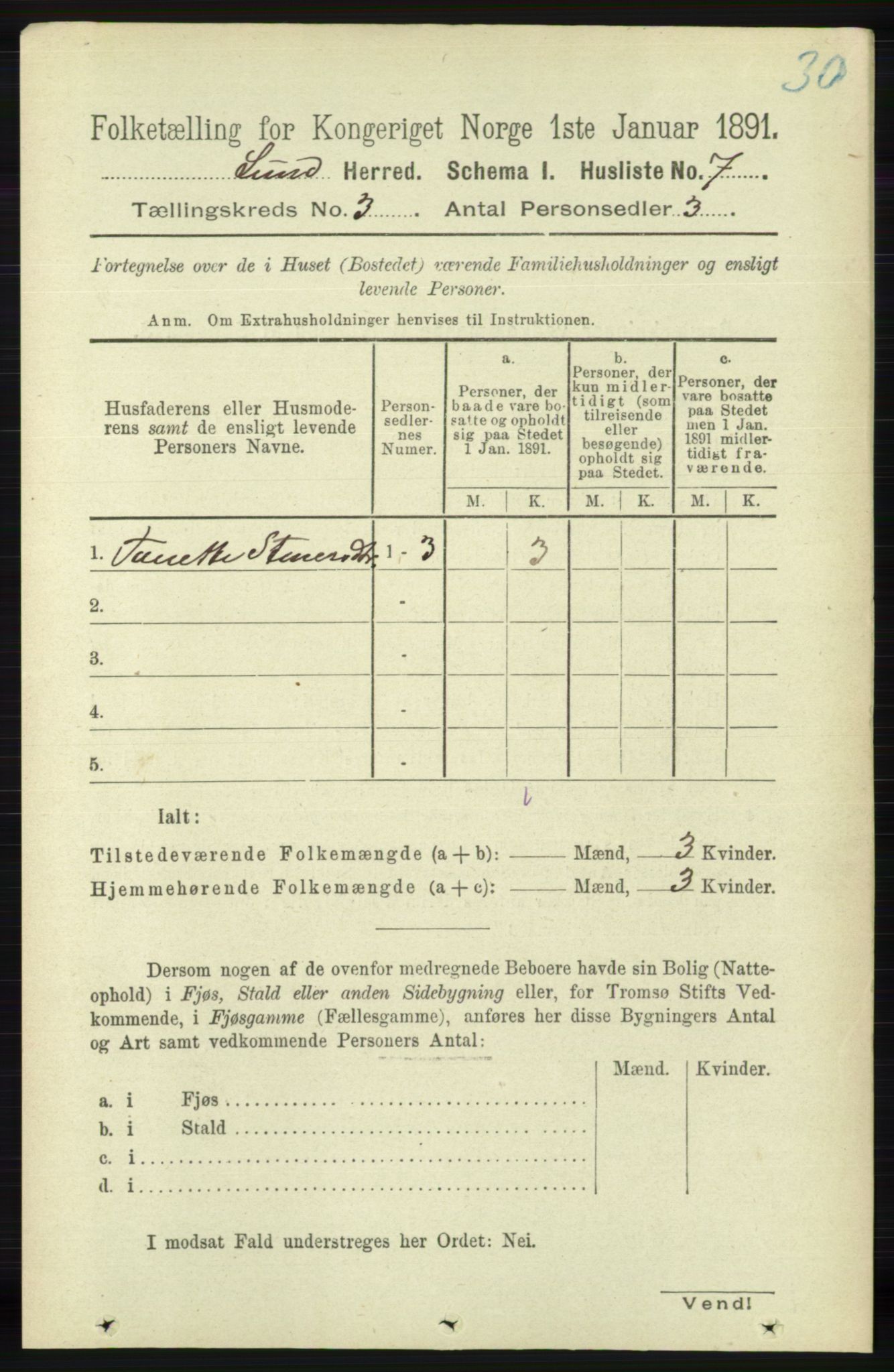 RA, 1891 census for 1112 Lund, 1891, p. 512