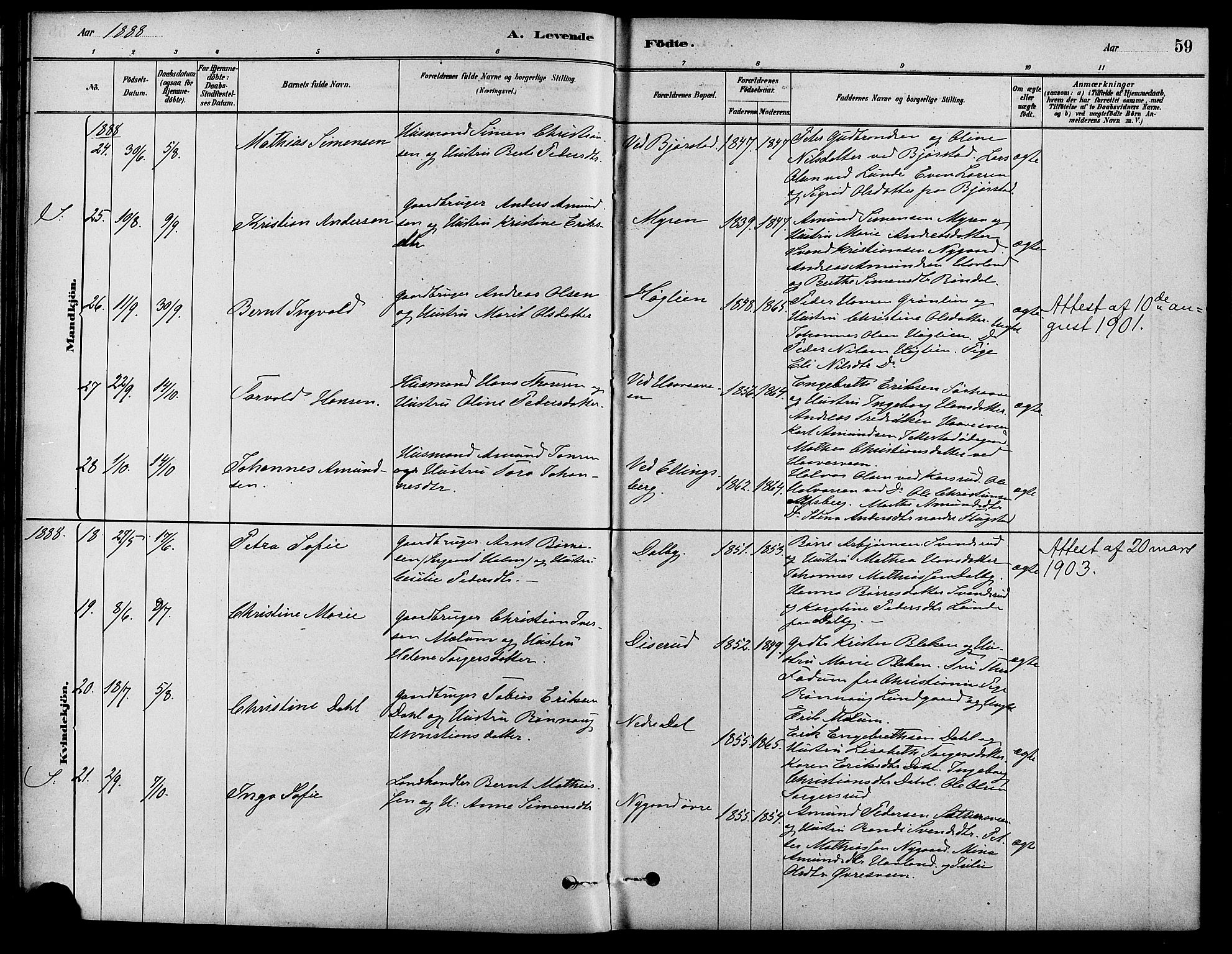 Fåberg prestekontor, AV/SAH-PREST-086/H/Ha/Haa/L0008: Parish register (official) no. 8, 1879-1898, p. 59