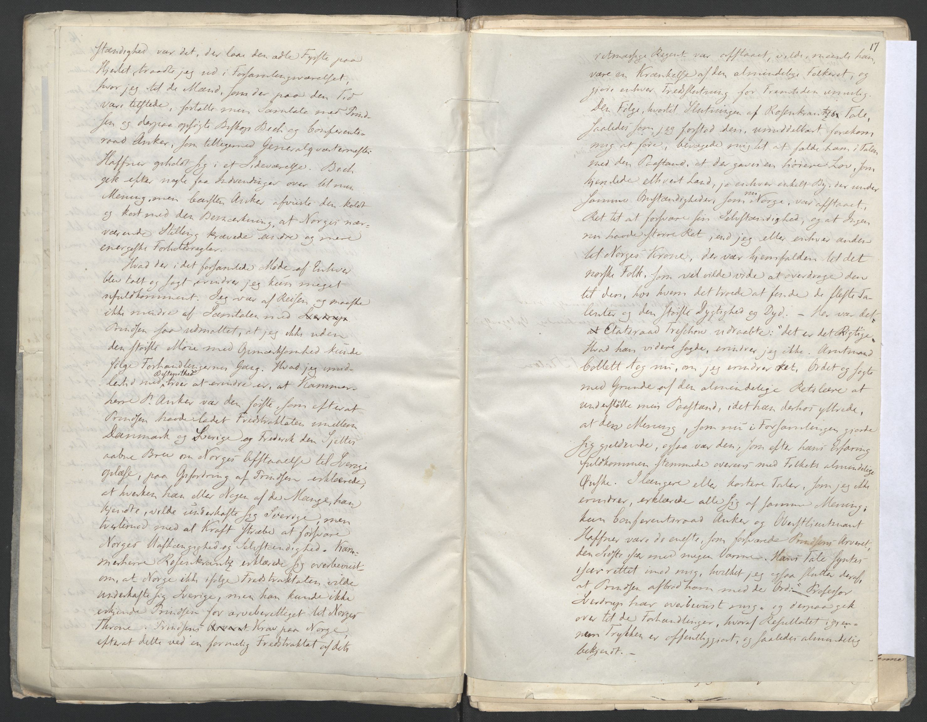Faye, Andreas, AV/RA-PA-0015/F/Fh/L0028/0003: -- / Optegnelser ang. begivenhedene 1807-1814 af Thulstrup, L. Stoud Platou, C. St. Platou, G. Sverdrup, Løvenskiold m.fl. (afg. i samme anledning), p. 19