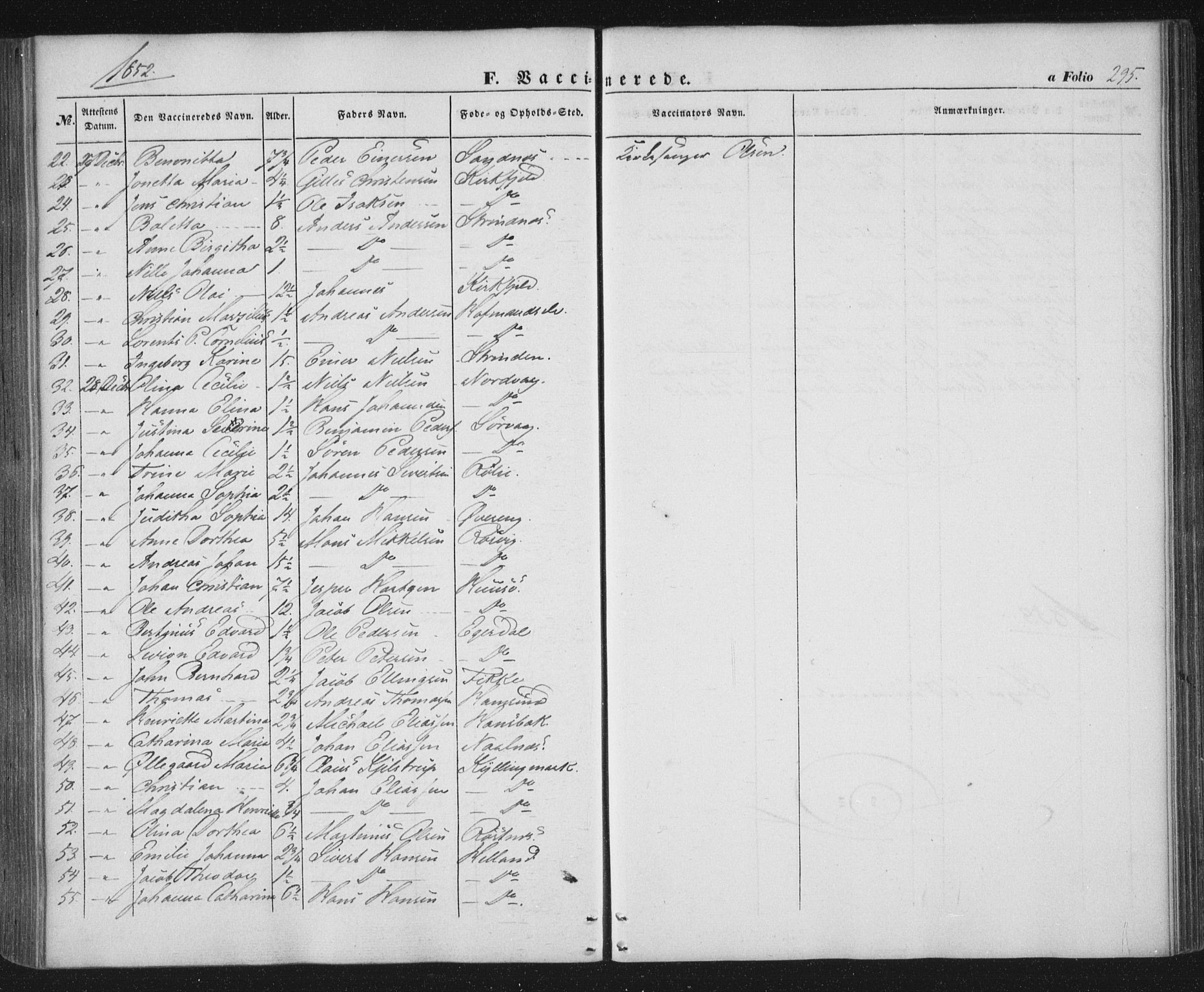 Ministerialprotokoller, klokkerbøker og fødselsregistre - Nordland, SAT/A-1459/859/L0844: Parish register (official) no. 859A04, 1849-1862, p. 295