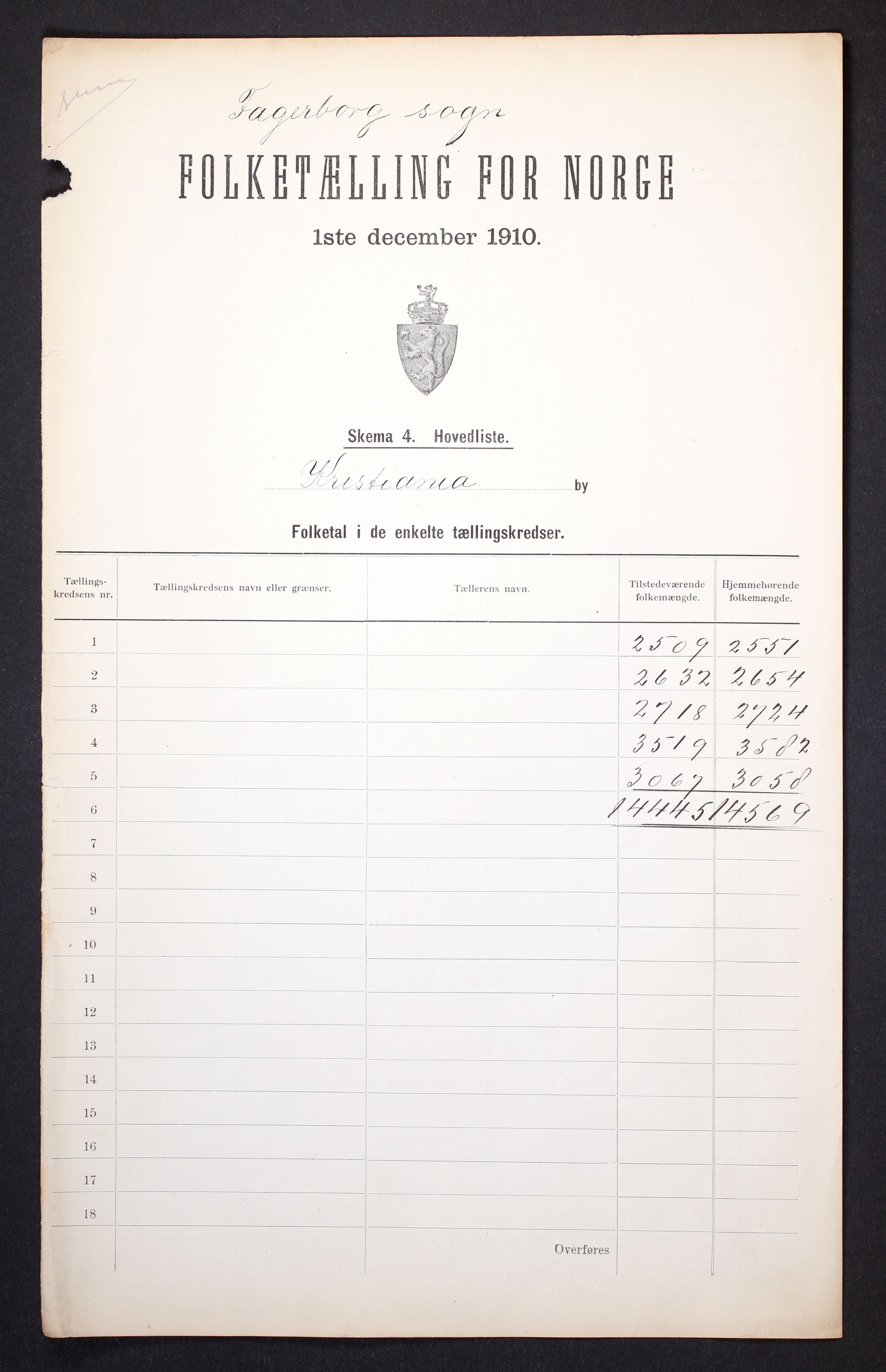 RA, 1910 census for Kristiania, 1910, p. 325