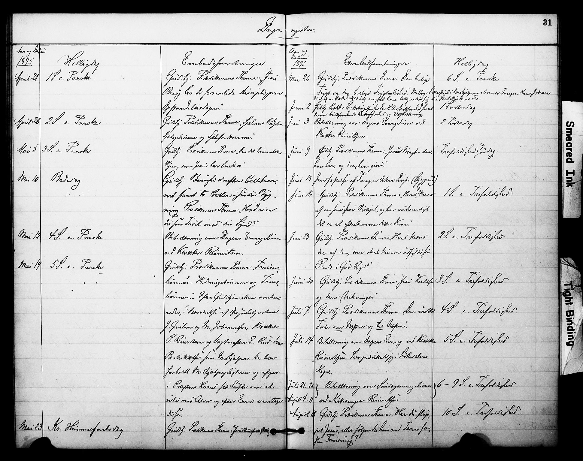 Akershus festnings slaveri Kirkebøker, SAO/A-10841/F/Fa/L0003: Parish register (official) no. 3, 1884-1912, p. 31