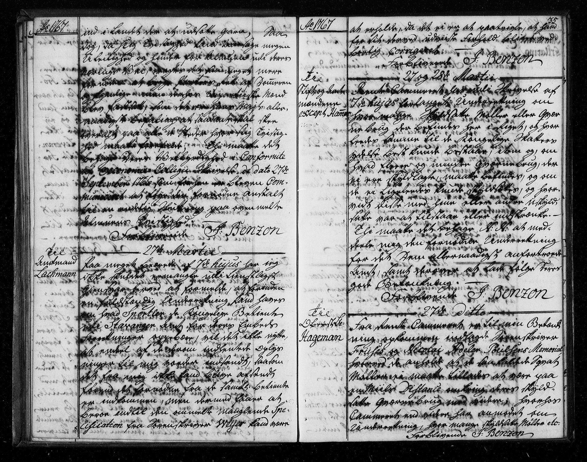 Stattholderembetet 1572-1771, AV/RA-EA-2870/Bf/L0006: Stattholderprotokoll (allmenn kopibok), 1767-1768, p. 34b-35a