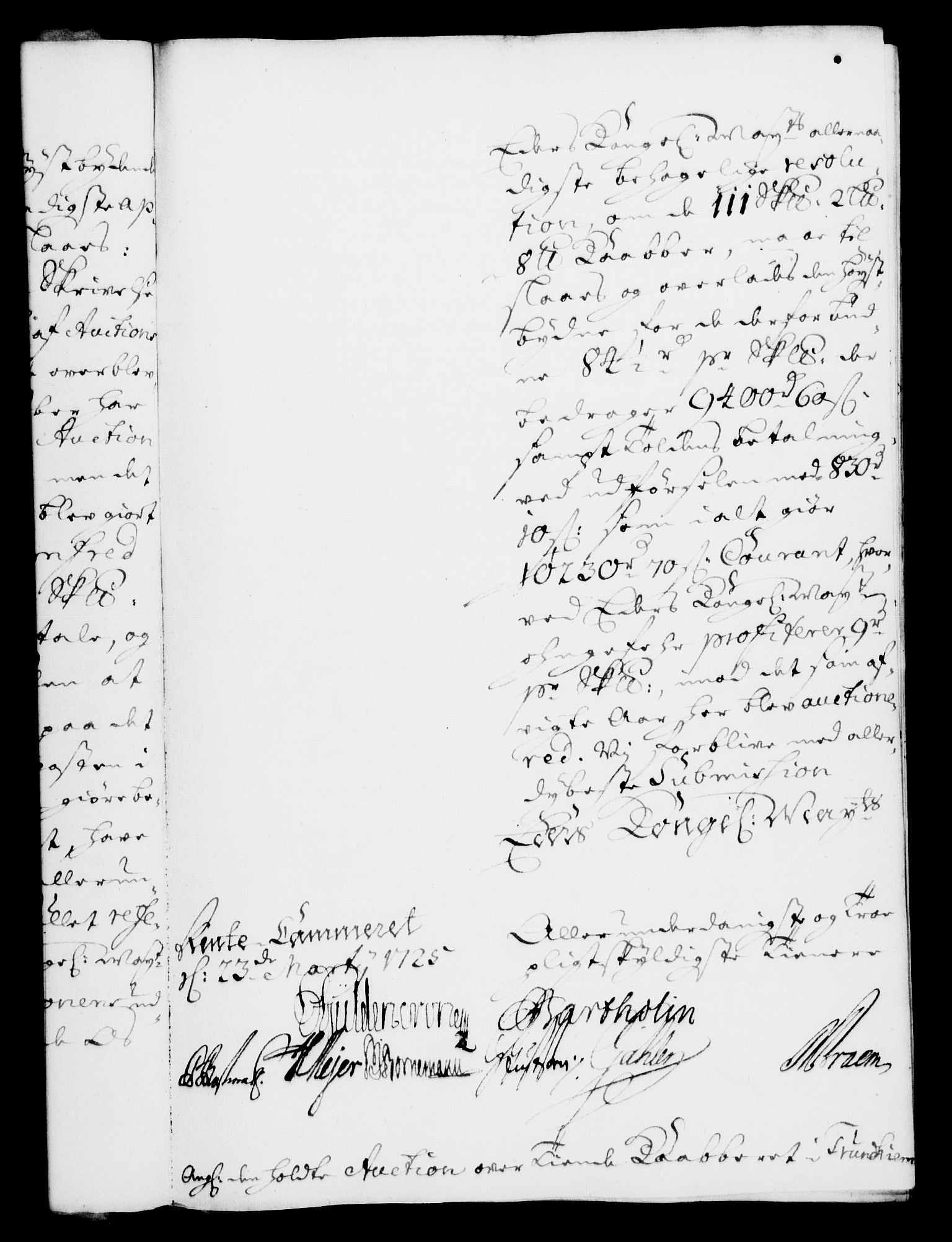 Rentekammeret, Kammerkanselliet, RA/EA-3111/G/Gf/Gfa/L0008: Norsk relasjons- og resolusjonsprotokoll (merket RK 52.8), 1725, p. 224