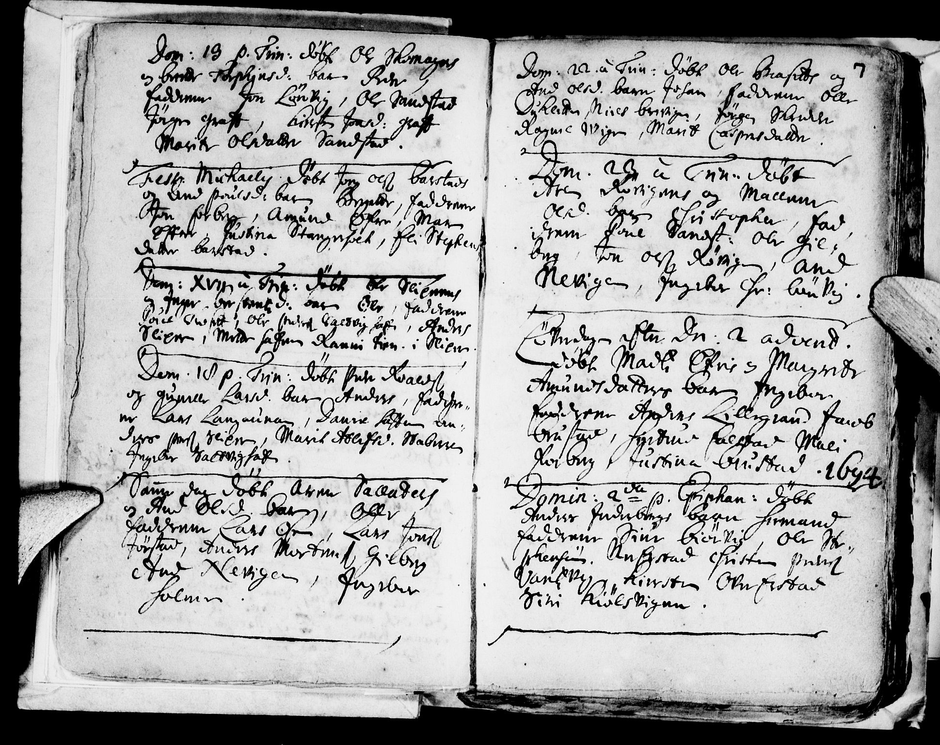 Ministerialprotokoller, klokkerbøker og fødselsregistre - Nord-Trøndelag, SAT/A-1458/722/L0214: Parish register (official) no. 722A01, 1692-1718, p. 7