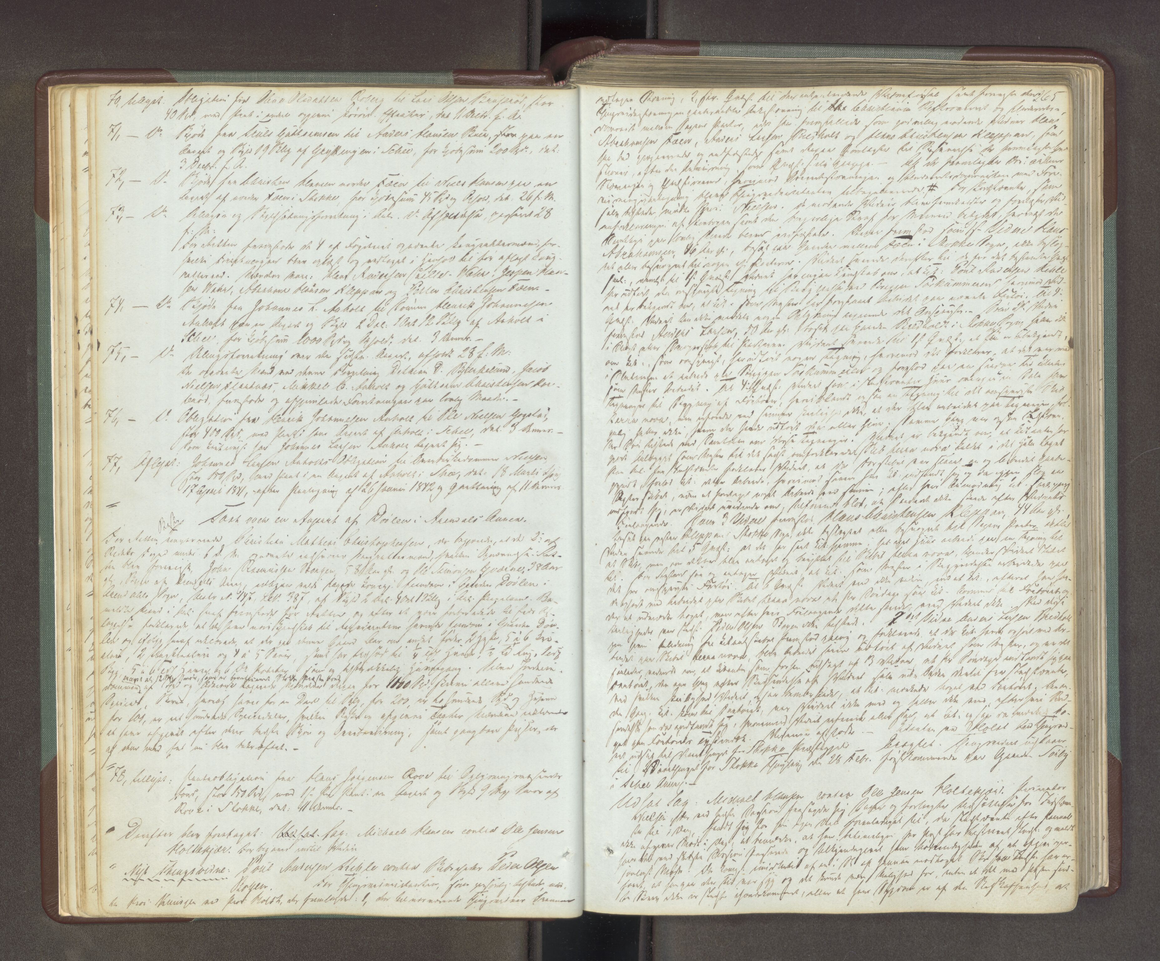 Søndre Jarlsberg sorenskriveri, AV/SAKO-A-129/F/Fa/L0034B: Tingbok, 1850-1856, p. 264b-265a