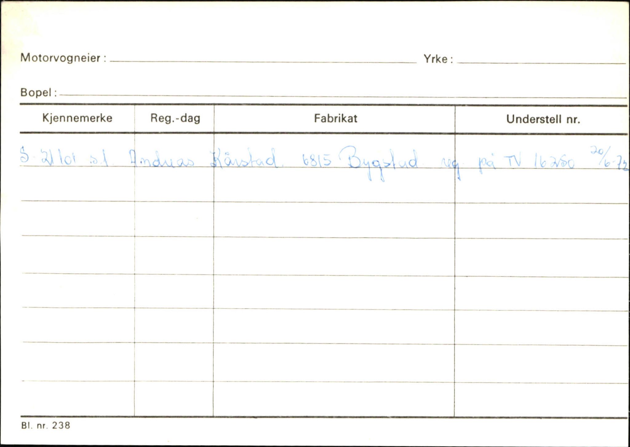 Statens vegvesen, Sogn og Fjordane vegkontor, AV/SAB-A-5301/4/F/L0132: Eigarregister Askvoll A-Å. Balestrand A-Å, 1945-1975, p. 2425