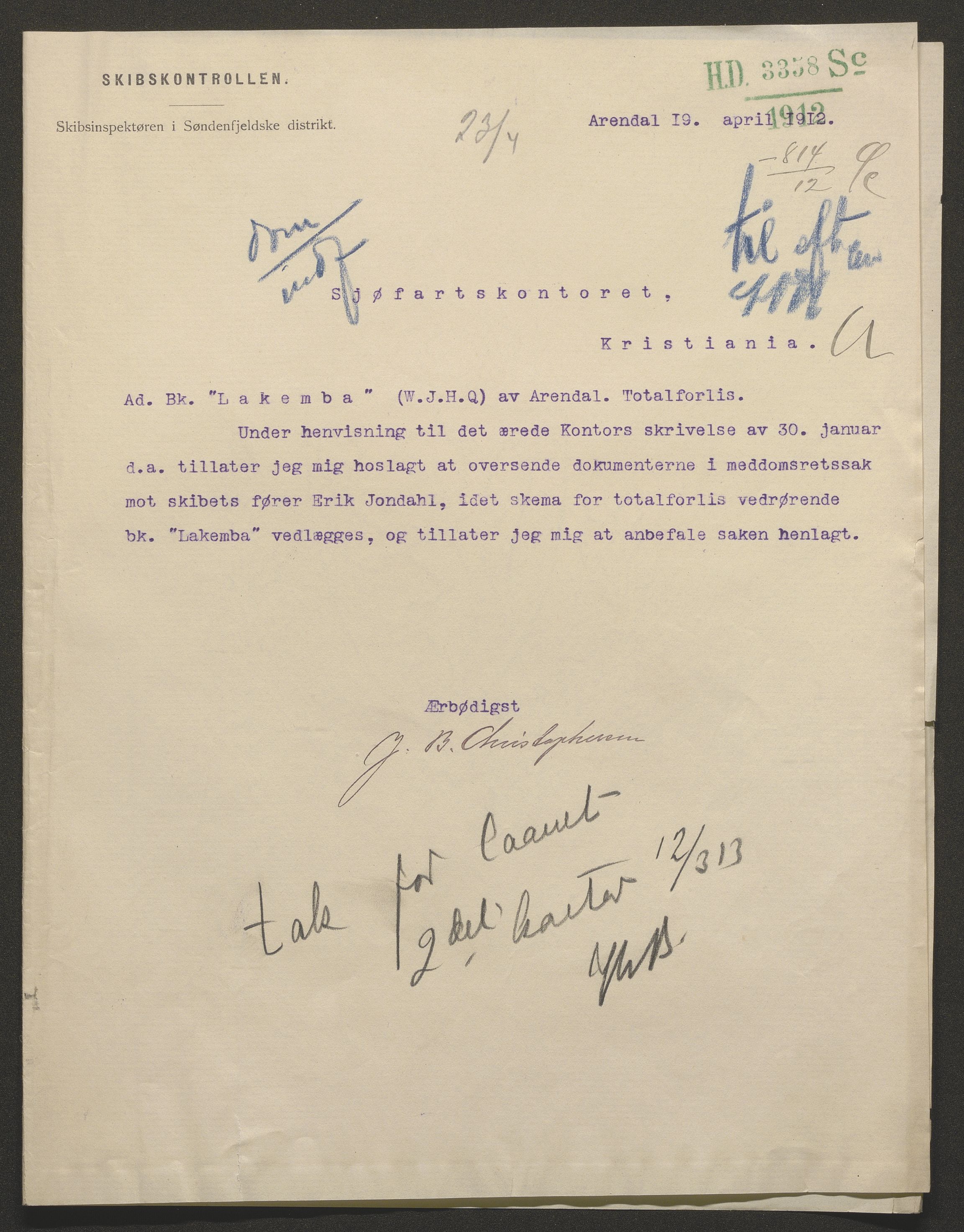 Sjøfartsdirektoratet med forløpere, skipsmapper slettede skip, AV/RA-S-4998/F/Fa/L0638: --, 1866-1933, p. 4