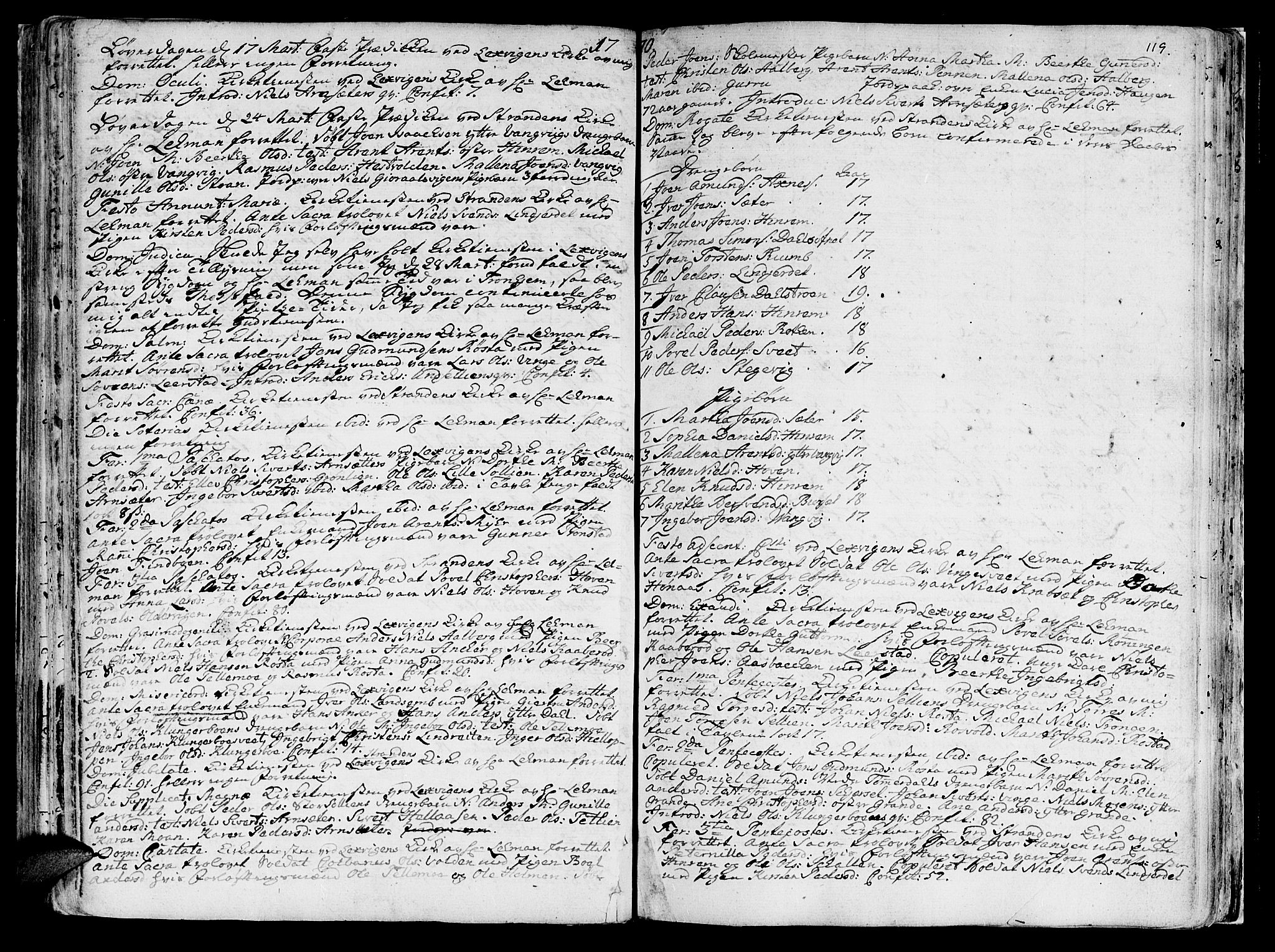 Ministerialprotokoller, klokkerbøker og fødselsregistre - Nord-Trøndelag, SAT/A-1458/701/L0003: Parish register (official) no. 701A03, 1751-1783, p. 119