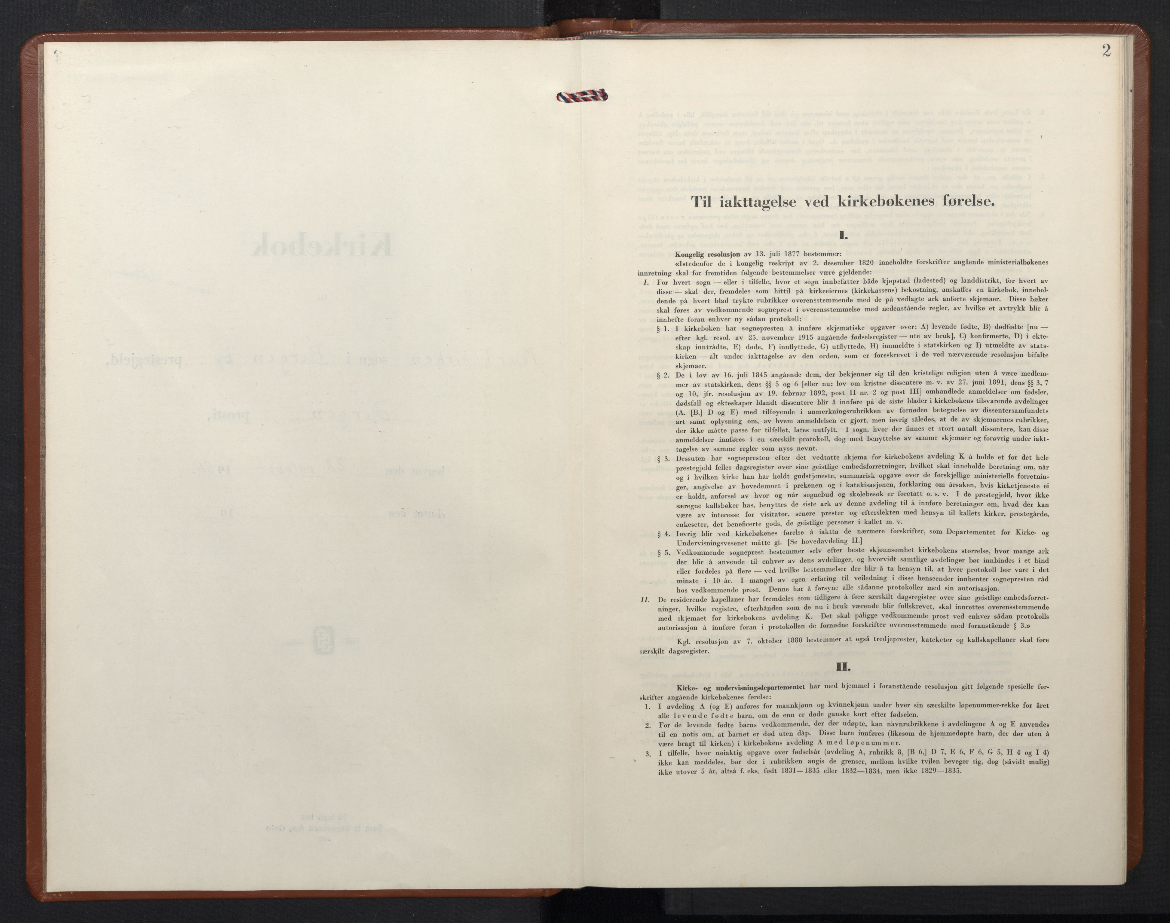 Mariakirken Sokneprestembete, SAB/A-76901/H/Hab/L0012: Parish register (copy) no. A 12, 1956-1971, p. 1b-2a