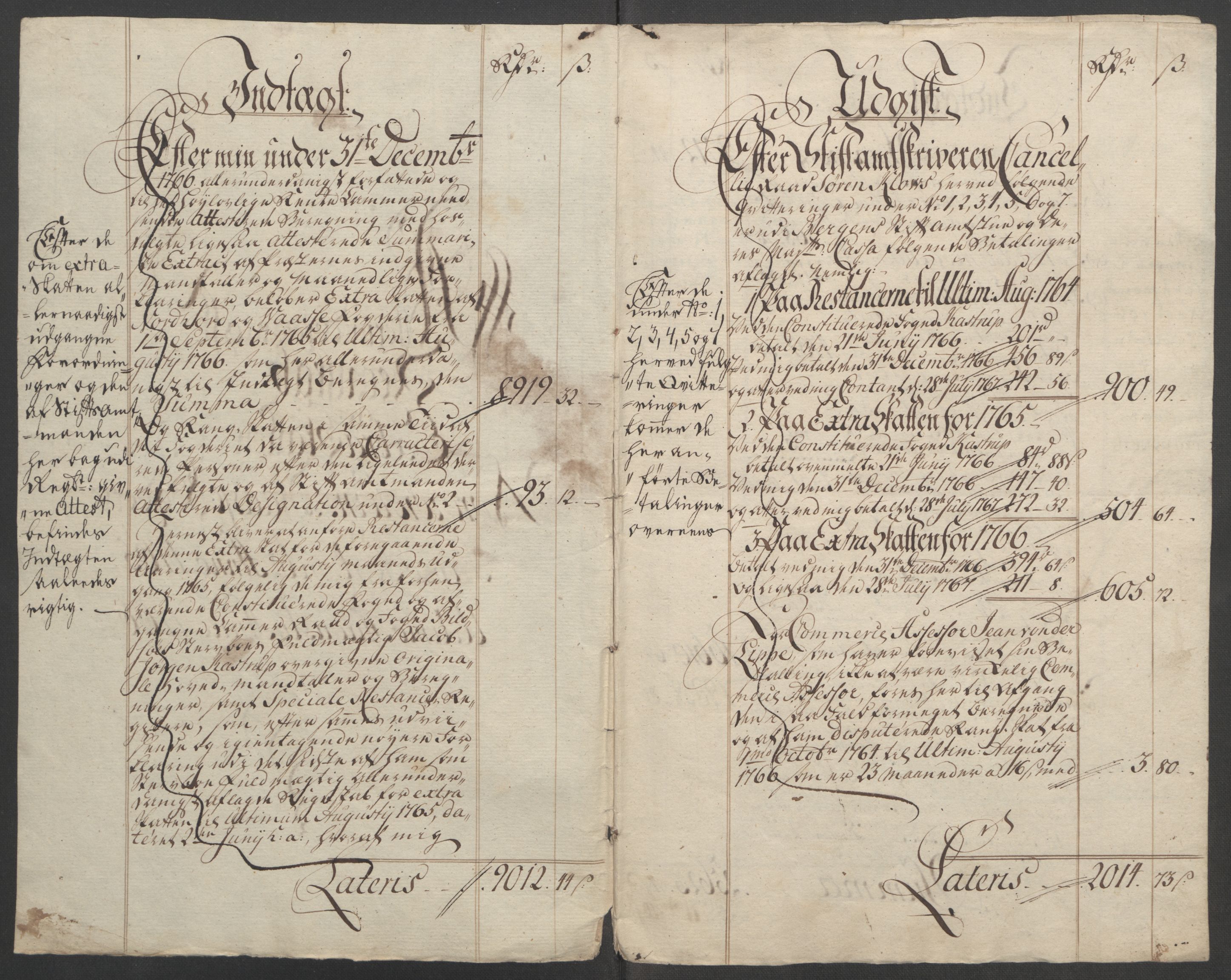 Rentekammeret inntil 1814, Reviderte regnskaper, Fogderegnskap, AV/RA-EA-4092/R51/L3303: Ekstraskatten Nordhordland og Voss, 1762-1772, p. 110